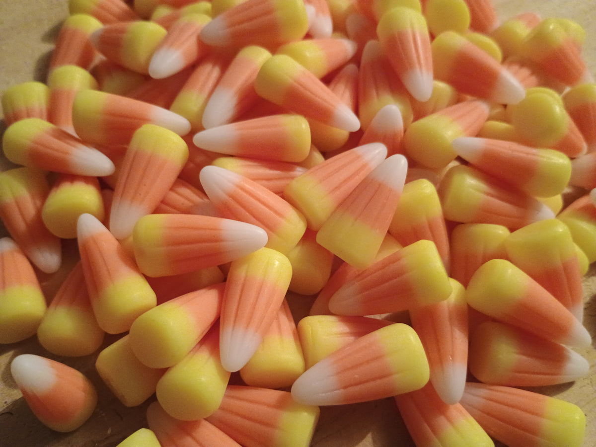 10pcs Halloween/Fall Cabochons - faux candy corn