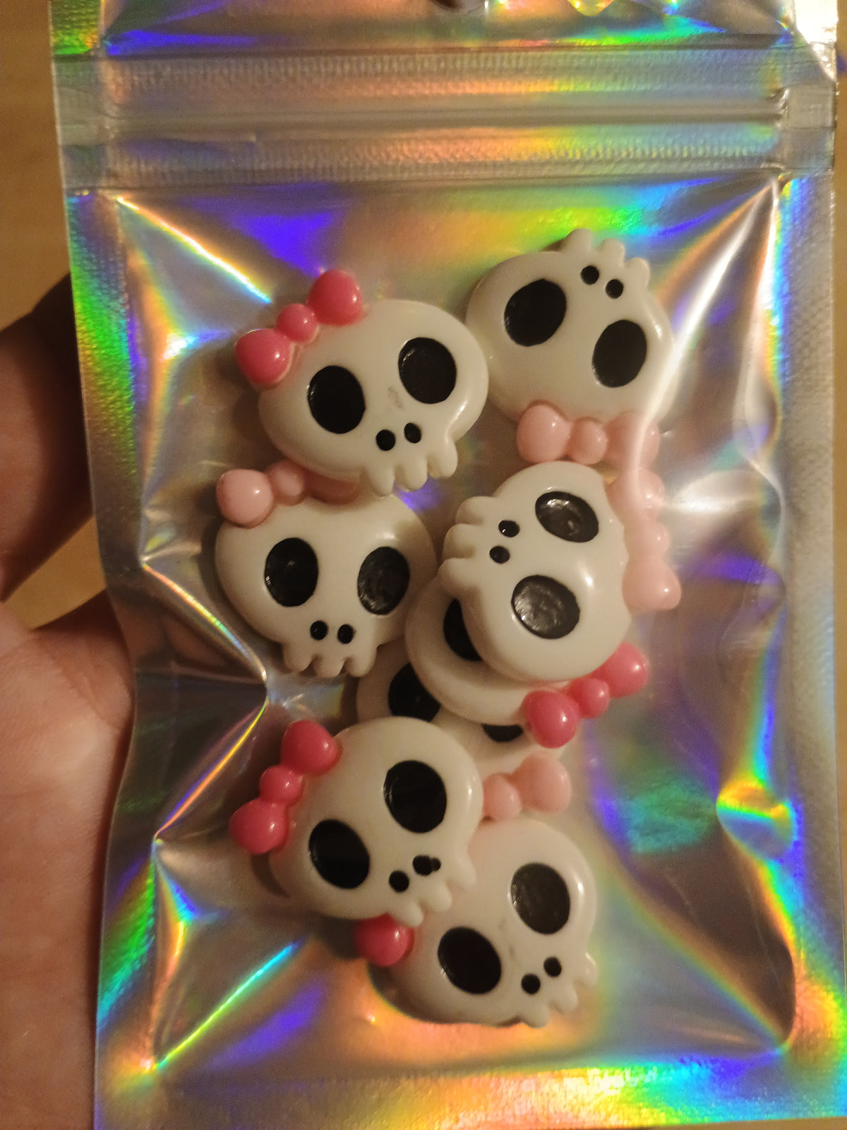 8pcs Halloween/Fall Cabochons - cute skulls