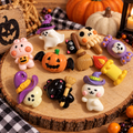 10pcs Halloween/Fall Cabochons - spooky cute mix