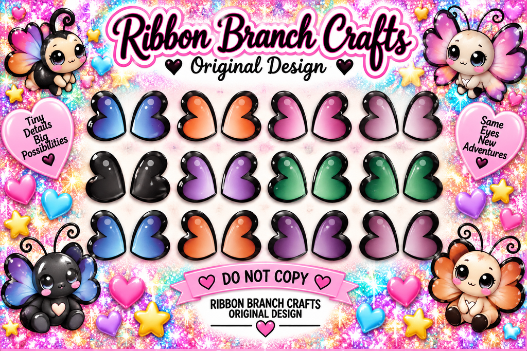HOLIDAY#4 / ORIGINAL DESIGN /Resin wings / resin eyes for crafts/ wing embellishment / eyes or wings for air dry, foam, porcelain clays