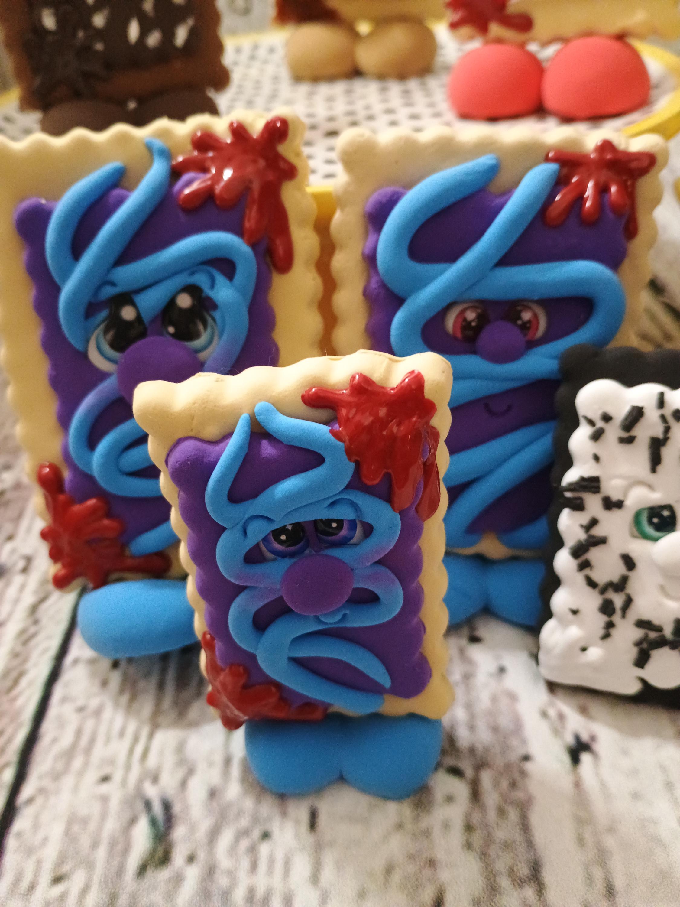 clay toaster pastry clay desk buddy friend cuties! desk office teacher gift