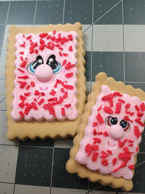 clay toaster pastry clay desk buddy friend cuties! desk office teacher gift