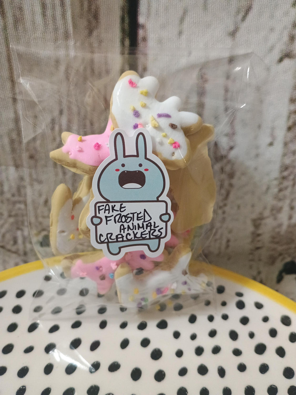 10pcs fake frosted animal cookies pieces for crafting slime charms candy topping cabachon embeds