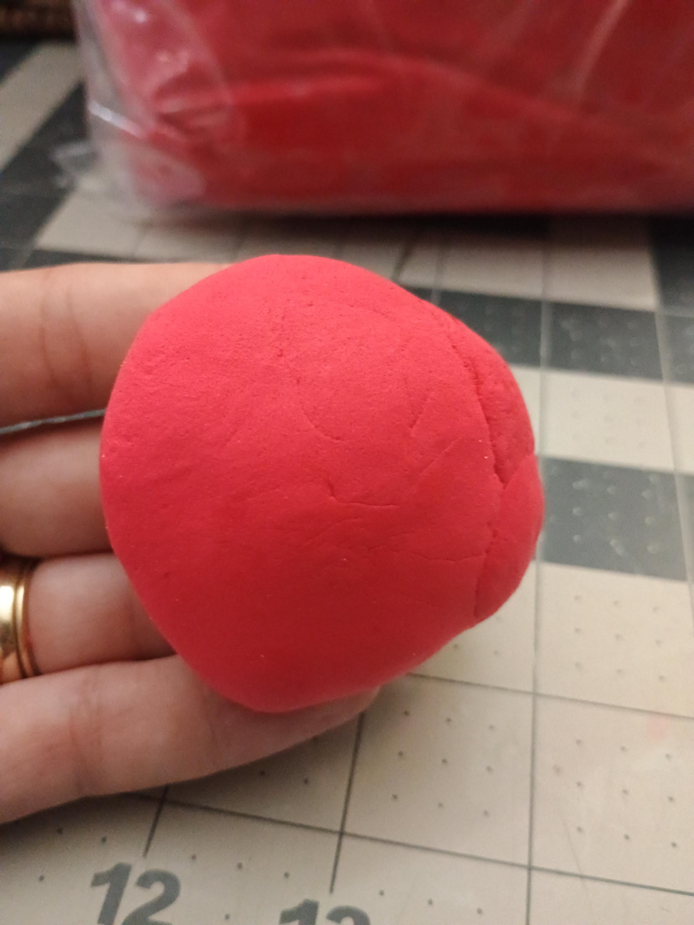 FIRM 1000grams (2.2 lbs) RED air dry foam clay