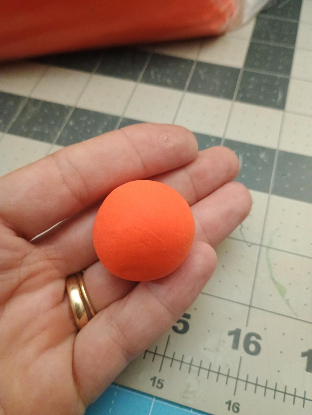FIRM 100grams RUSTIC ORANGE air dry foam clay