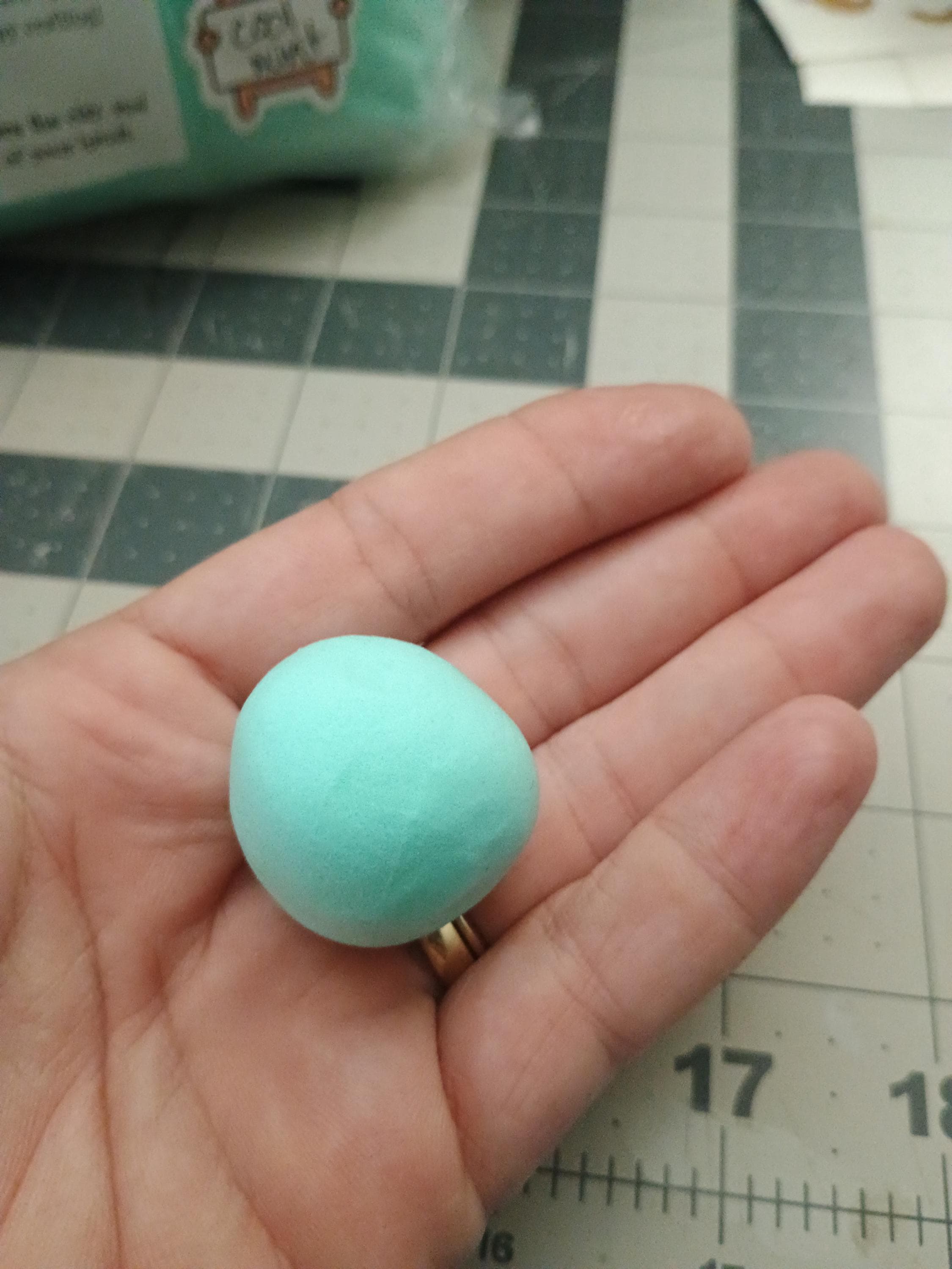 FIRM 100grams COOL MINT air dry foam clay