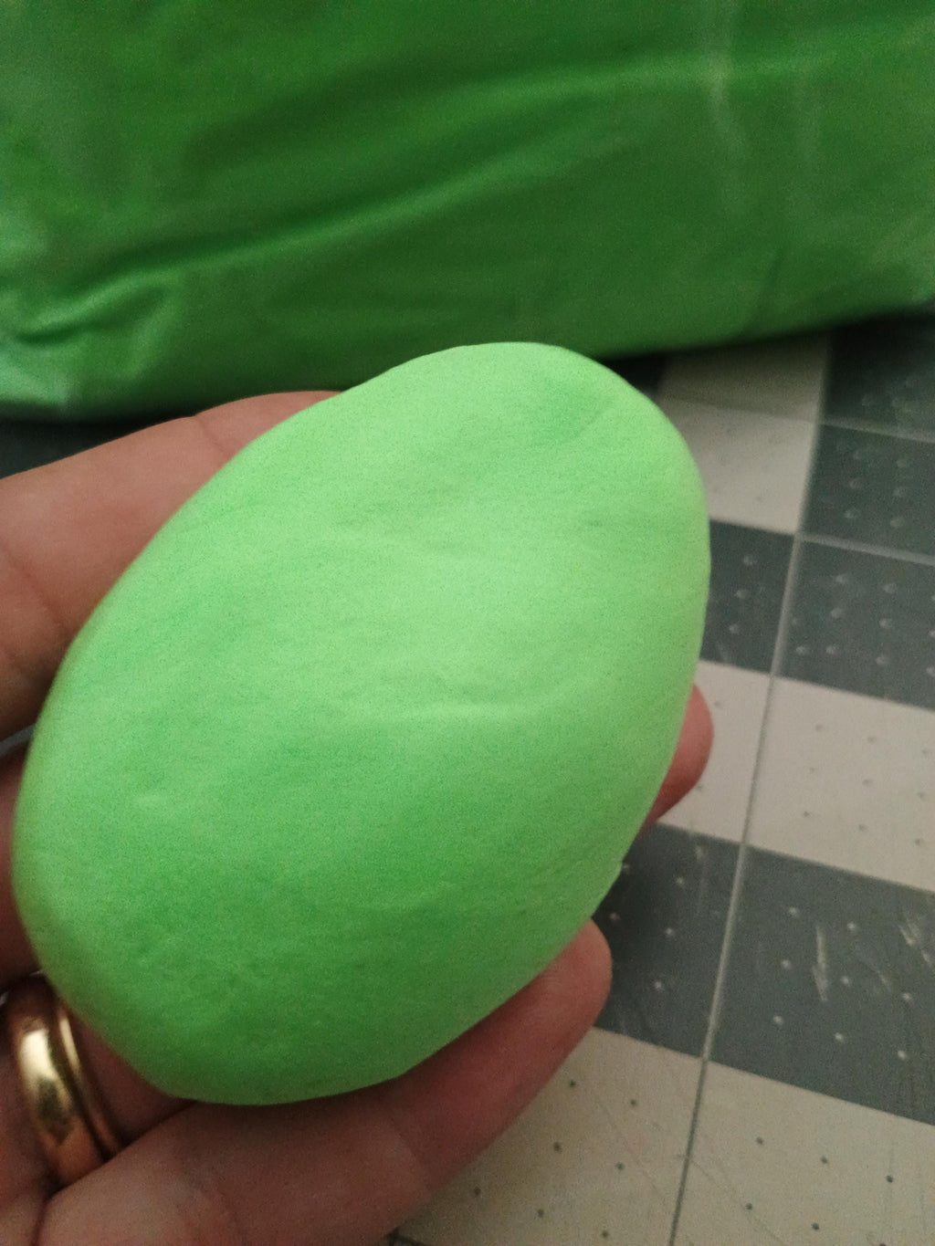 FIRM 100grams NEON GREEN air dry foam clay