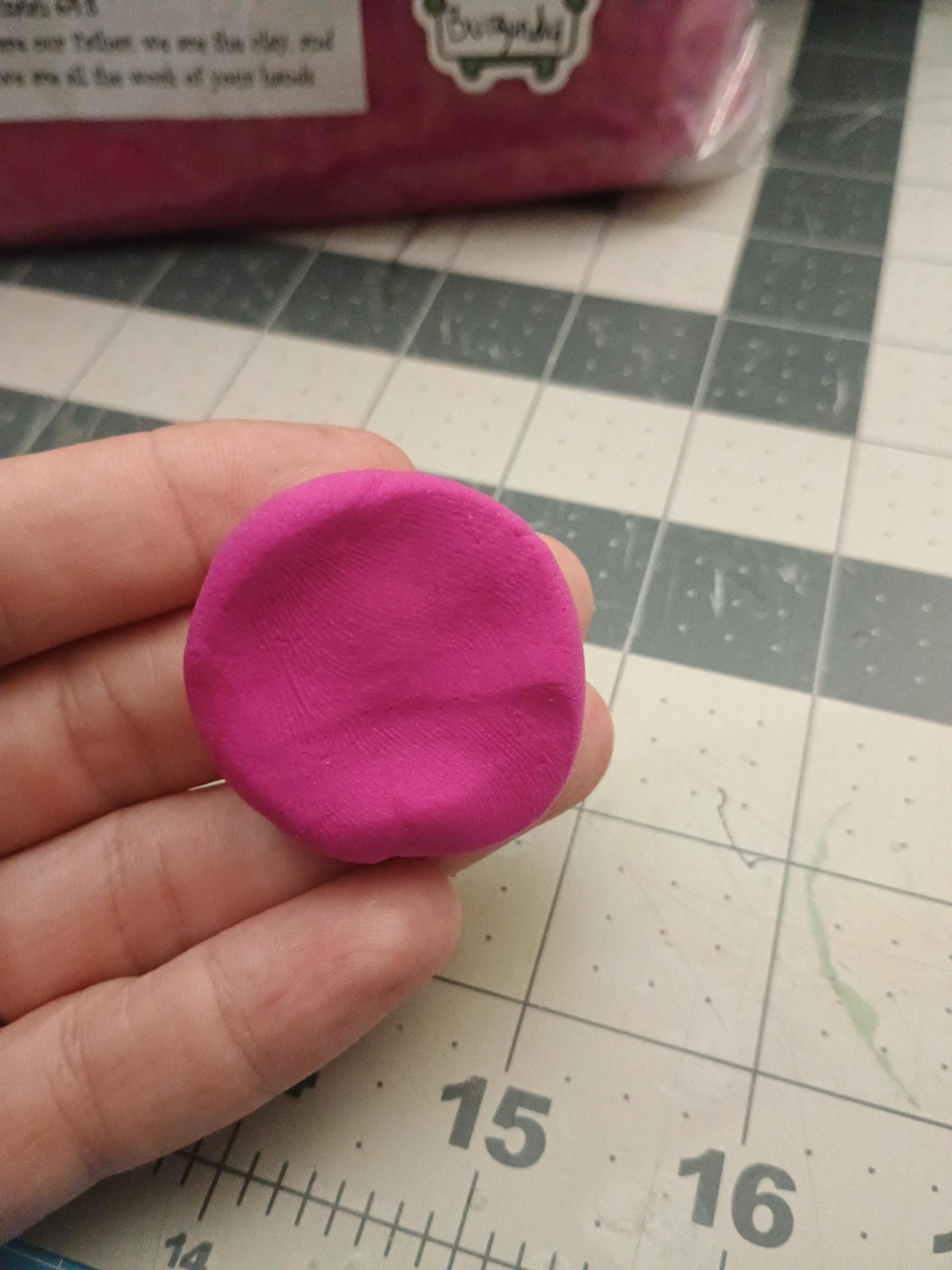 FIRM 100grams BURGUNDY air dry foam clay