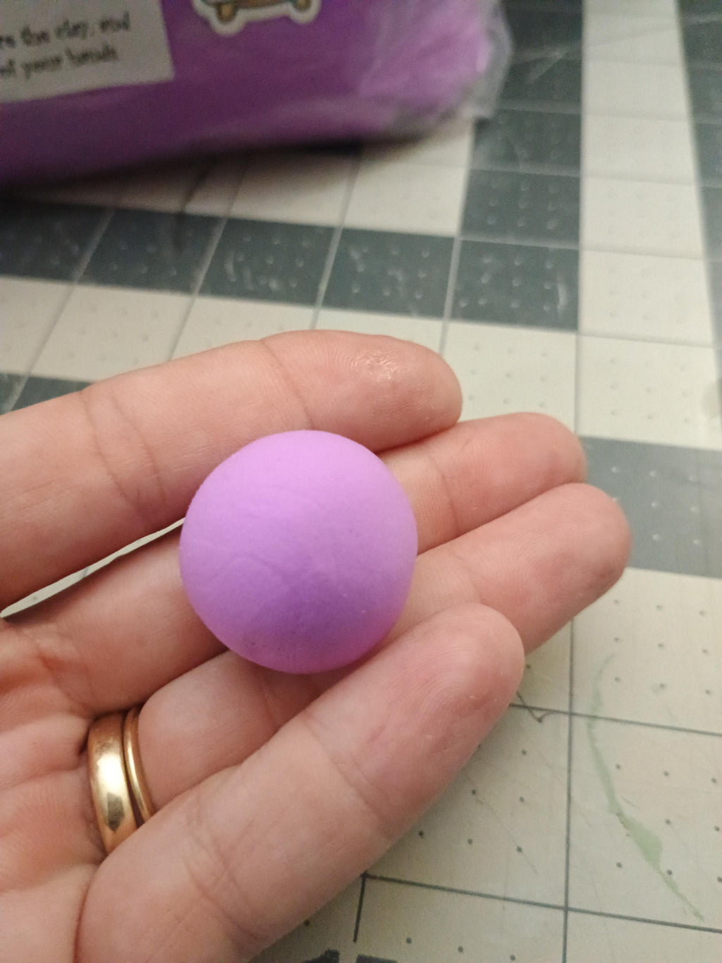 FIRM 500grams (1.1lbs) LILAC air dry foam clay / Ribbon Branch Crafts