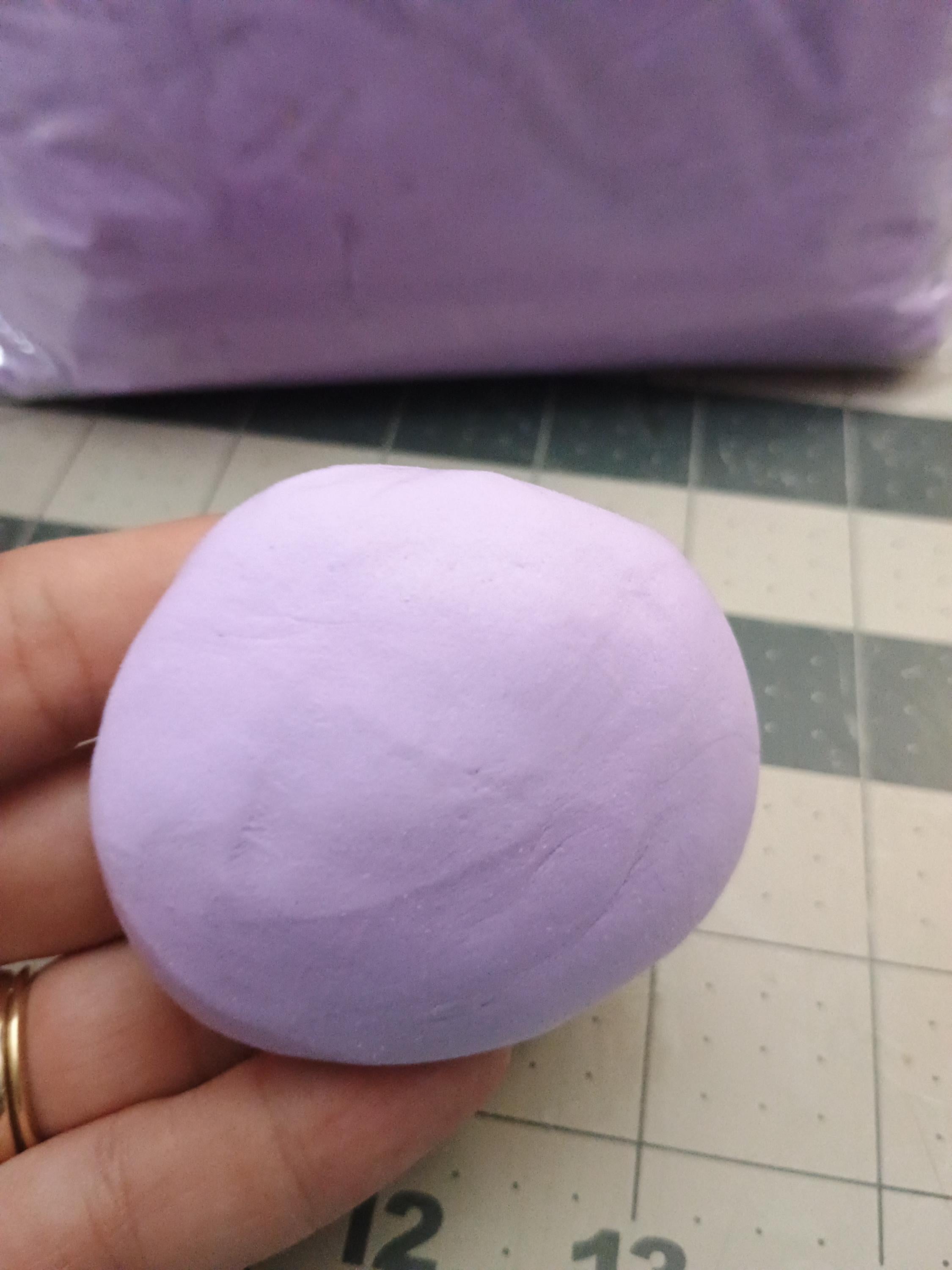 FIRM 500grams (1.1 lbs) LAVENDER air dry foam clay / Ribbon Branch Crafts