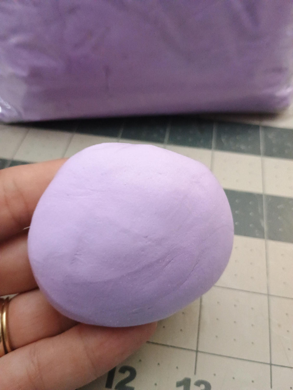 FIRM 1000grams (2.2 lbs) LAVENDER air dry foam clay / Ribbon Branch Crafts