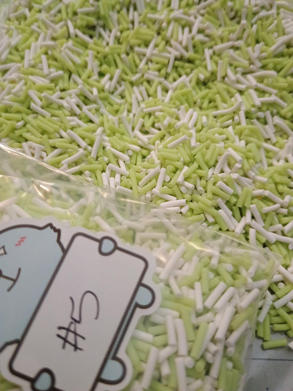 JIMMIES #1-#9 of 50gram bag fake sprinkles for crafting