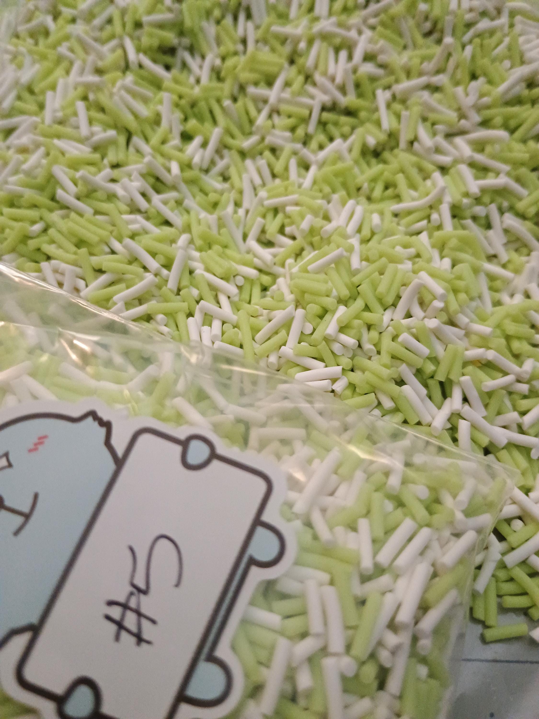 JIMMIES #1-#9 of 50gram bag fake sprinkles for crafting