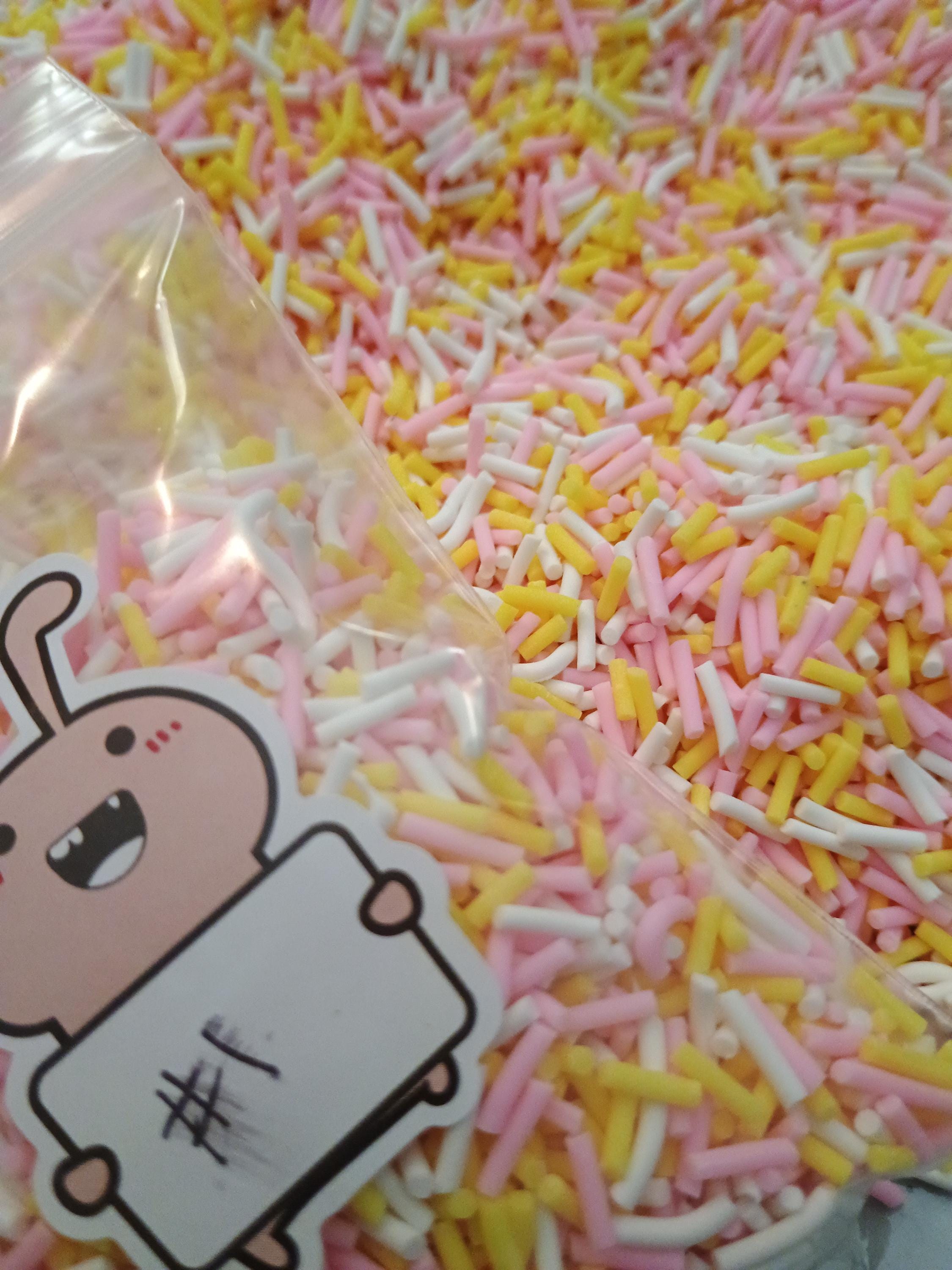 JIMMIES #1-#9 of 50gram bag fake sprinkles for crafting