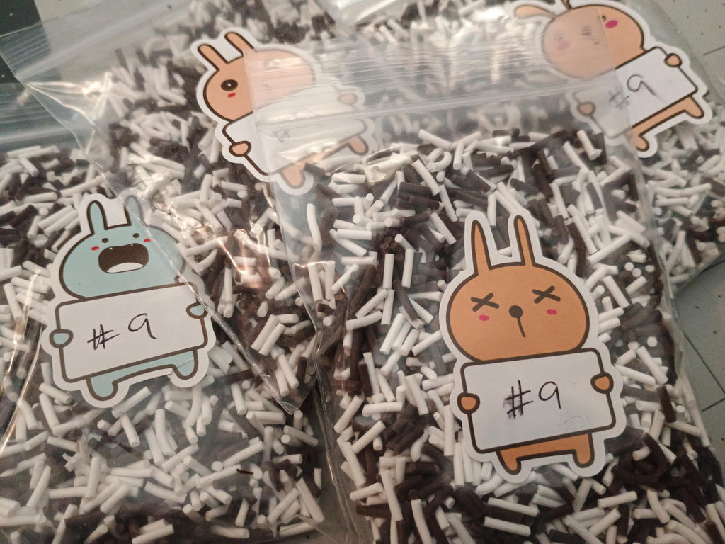 JIMMIES #1-#9 of 50gram bag fake sprinkles for crafting