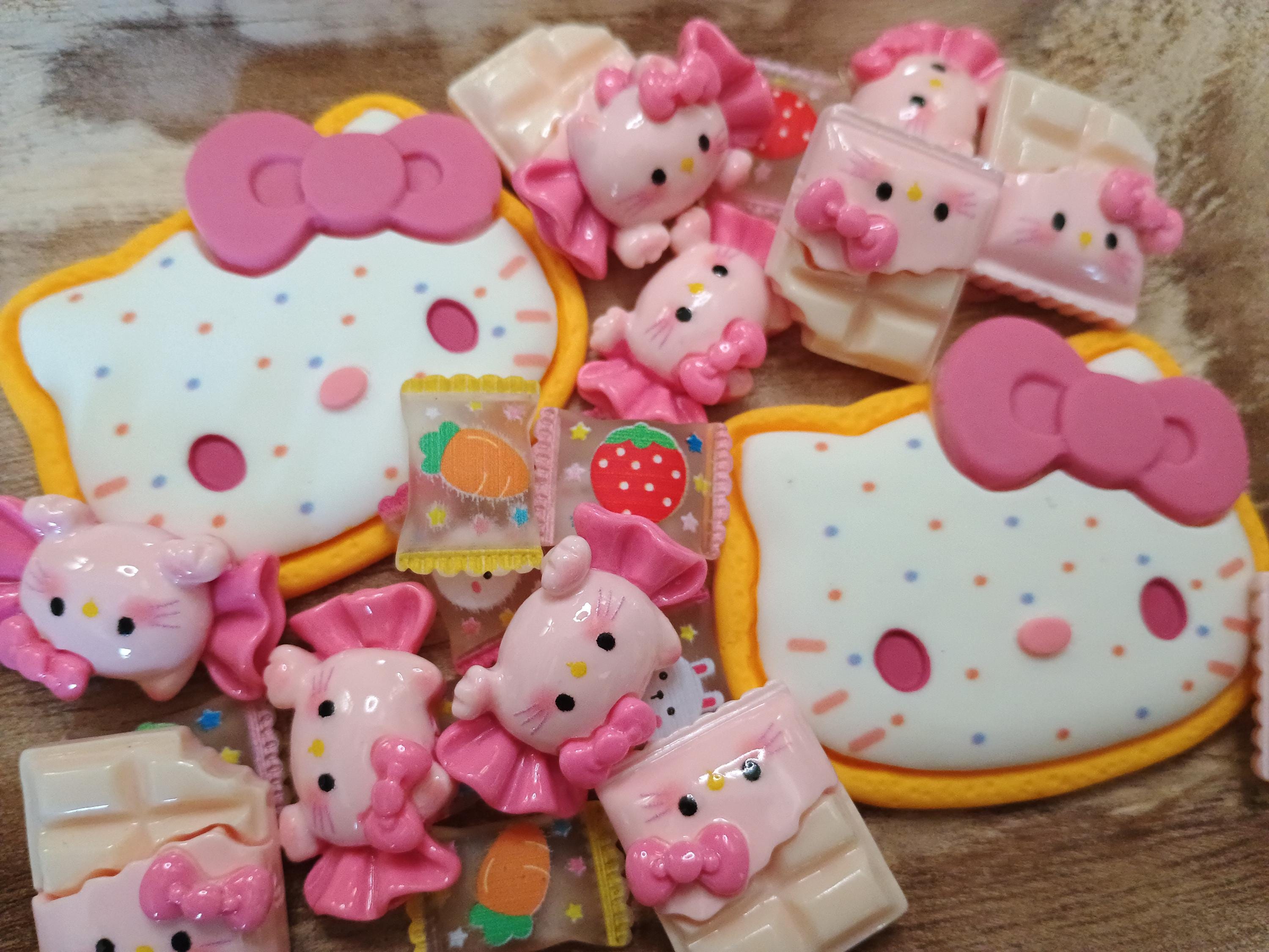 4pcs cabachons/ JUMBO kitty tart