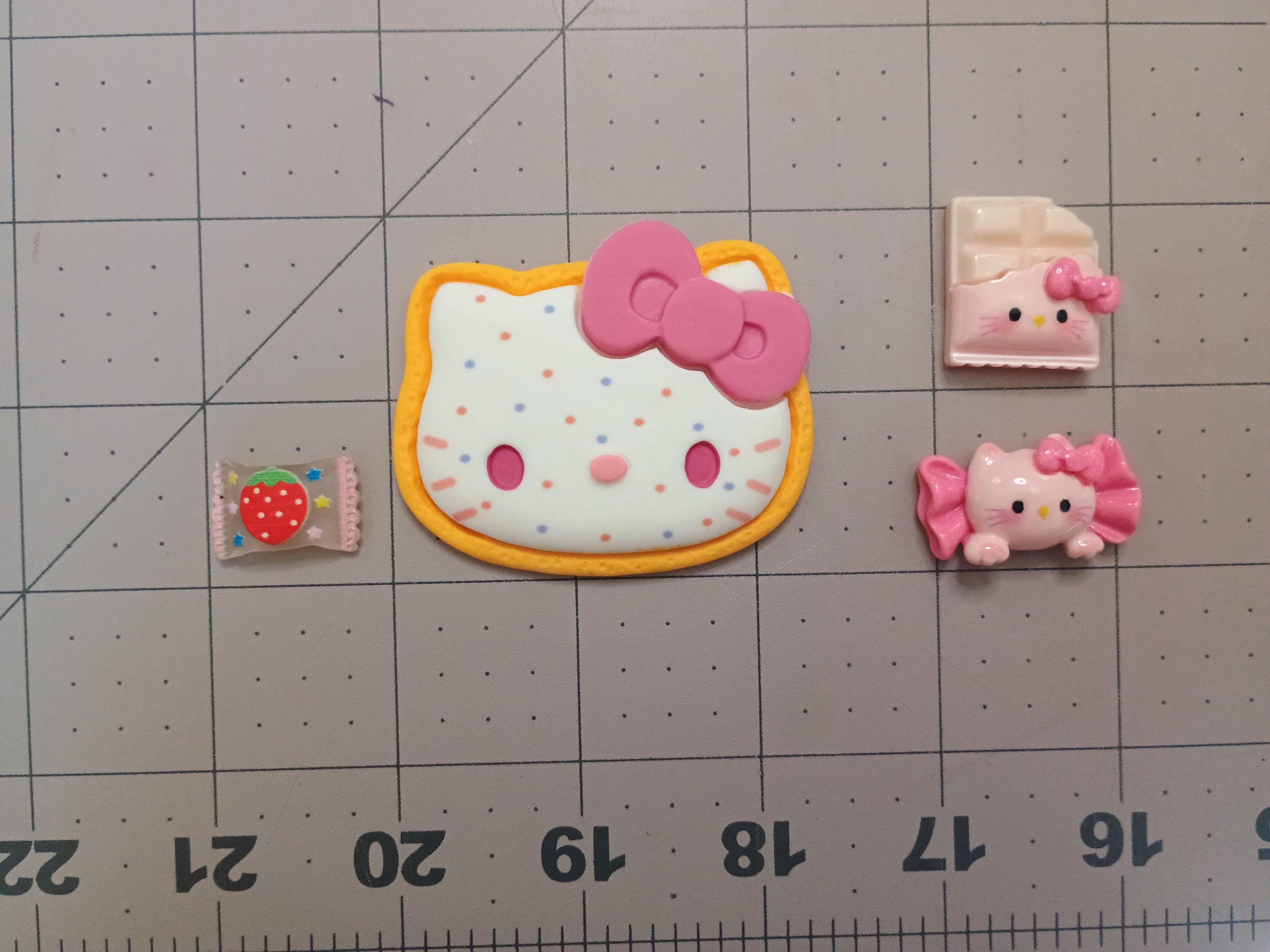 4pcs cabachons/ JUMBO kitty tart