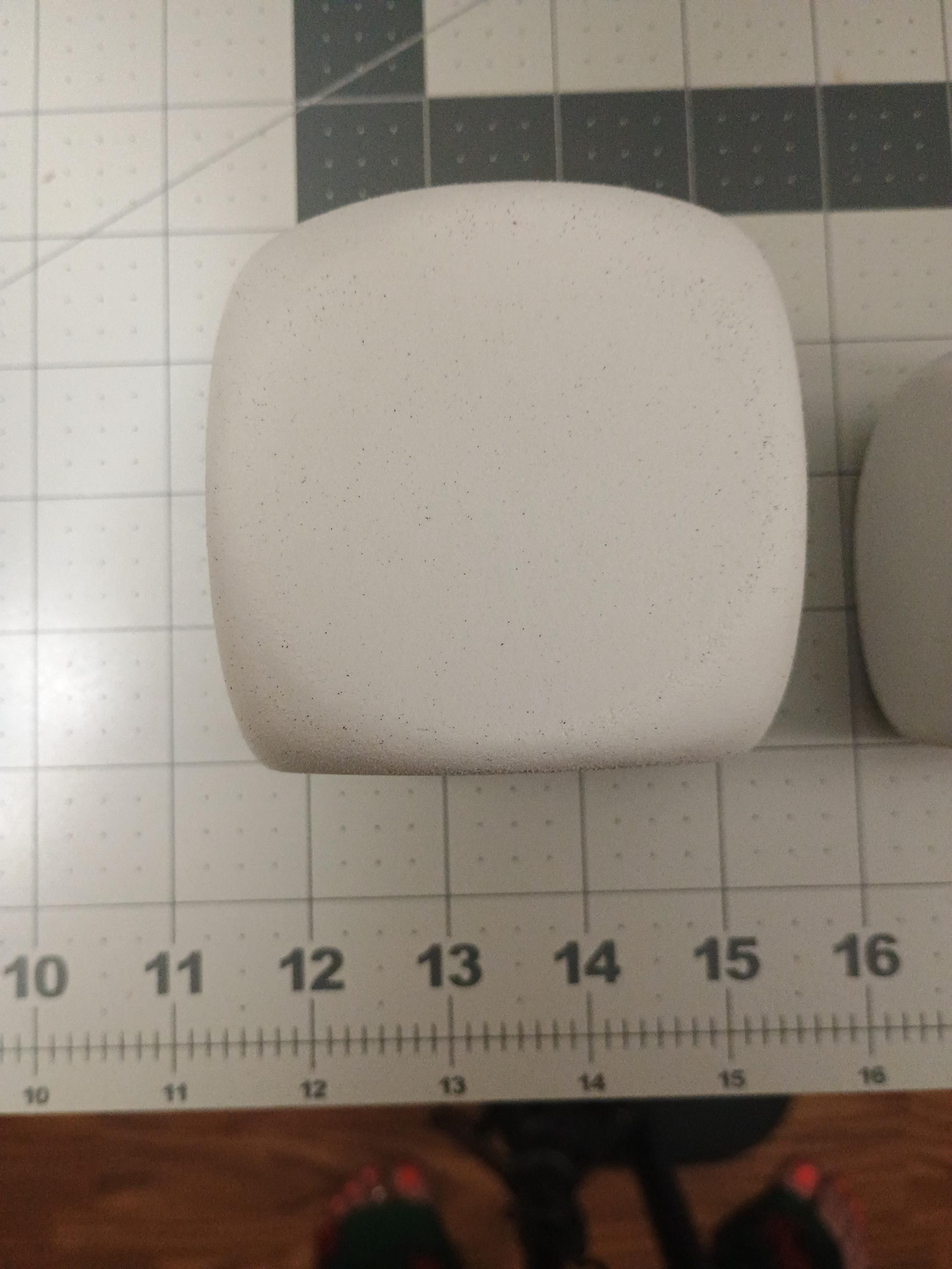 3 SIZES AVAILABLE white foam dice / dense cuttable craft foam / rounded square for crafting