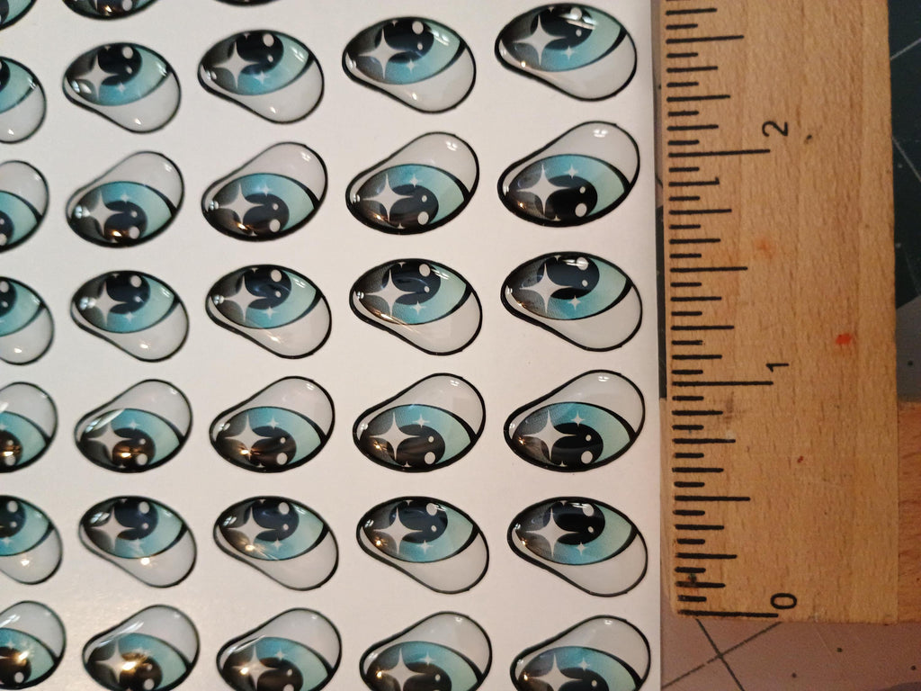 RBC#6 / ORIGINAL DESIGN / Resin eyes for clay / Ribbon Branch Crafts / air dry foam clay / porcelain clay / doll eyes