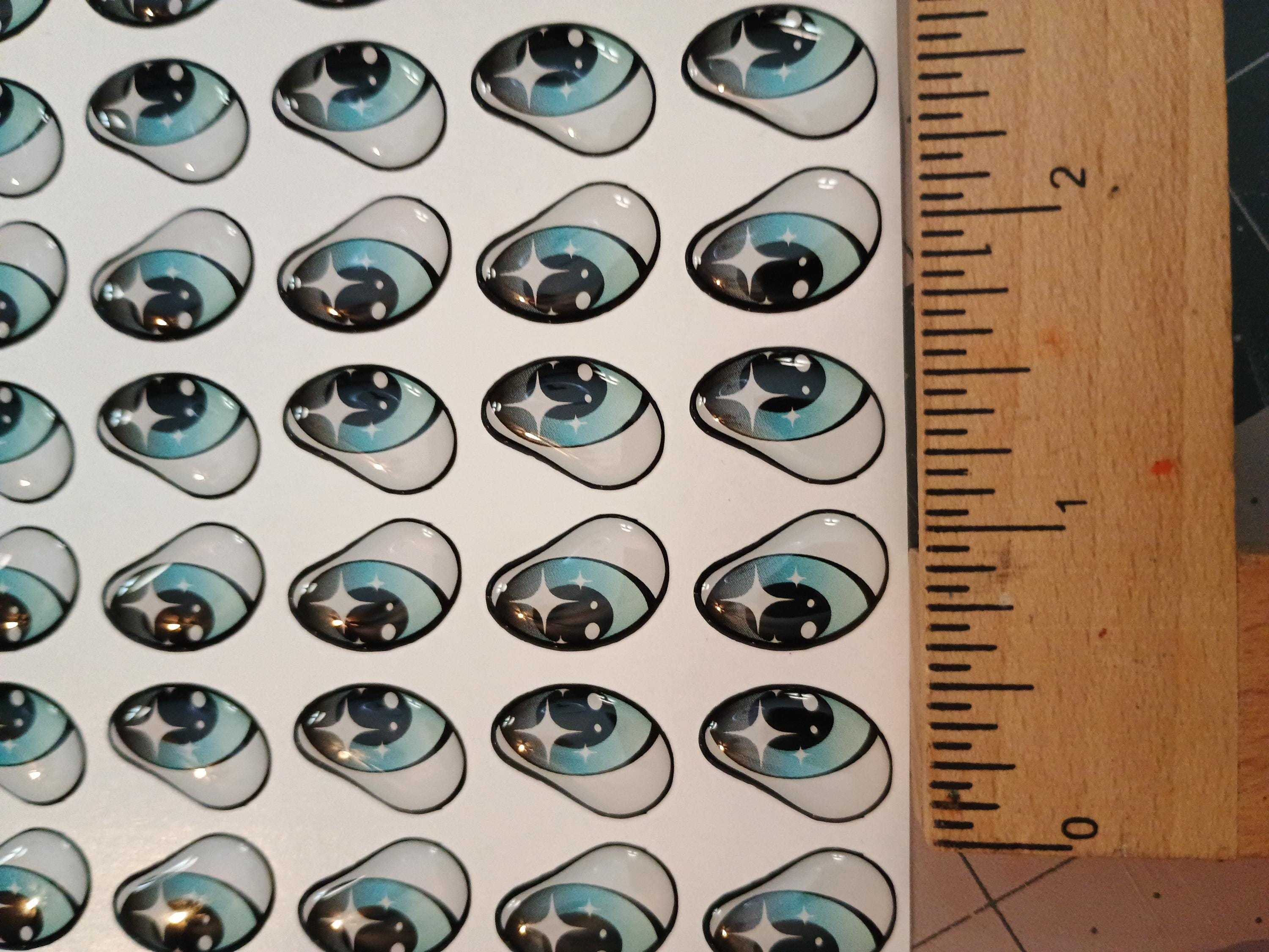 RBC#6 / ORIGINAL DESIGN / Resin eyes for clay / Ribbon Branch Crafts / air dry foam clay / porcelain clay / doll eyes