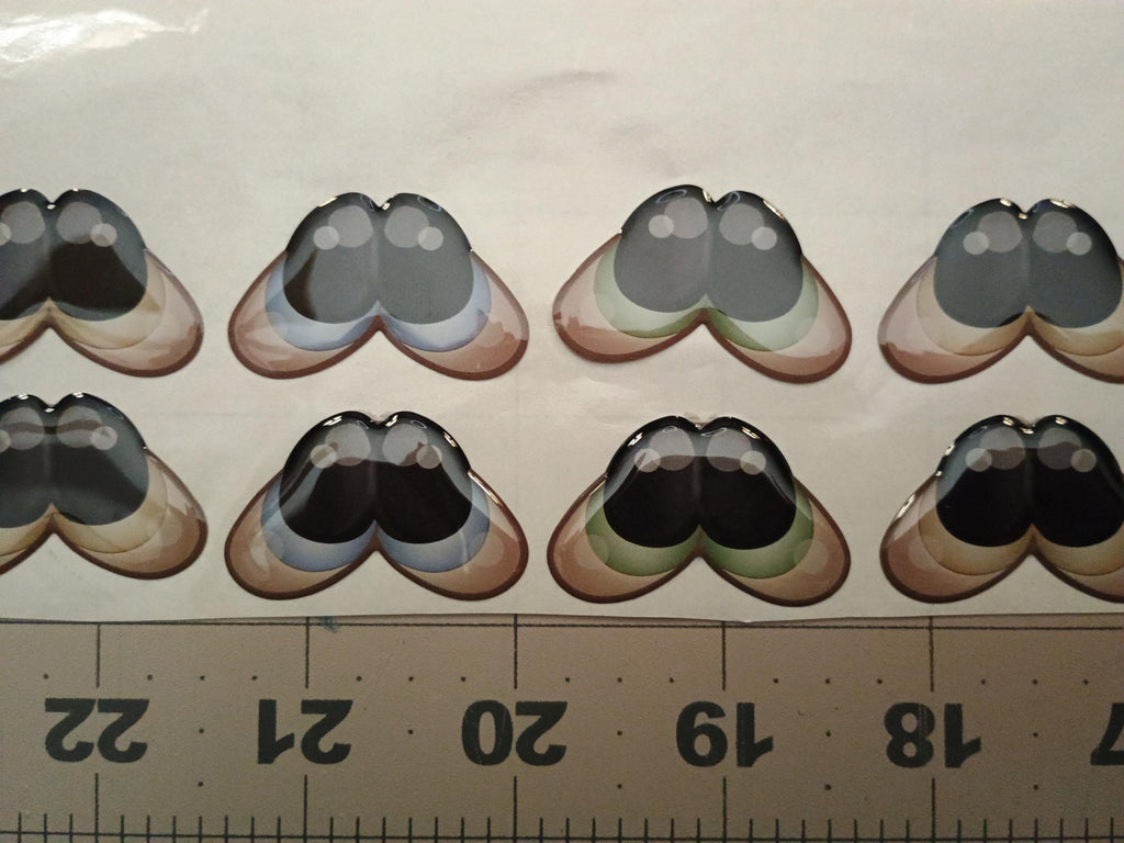 RBC#13 / ORIGINAL DESIGN/primitive country style / Resin eyes for clay / Ribbon Branch Crafts / air dry foam clay / porcelain clay / doll ey