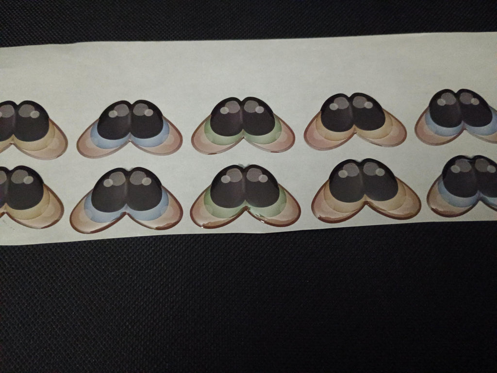 RBC#13 / ORIGINAL DESIGN/primitive country style / Resin eyes for clay / Ribbon Branch Crafts / air dry foam clay / porcelain clay / doll ey