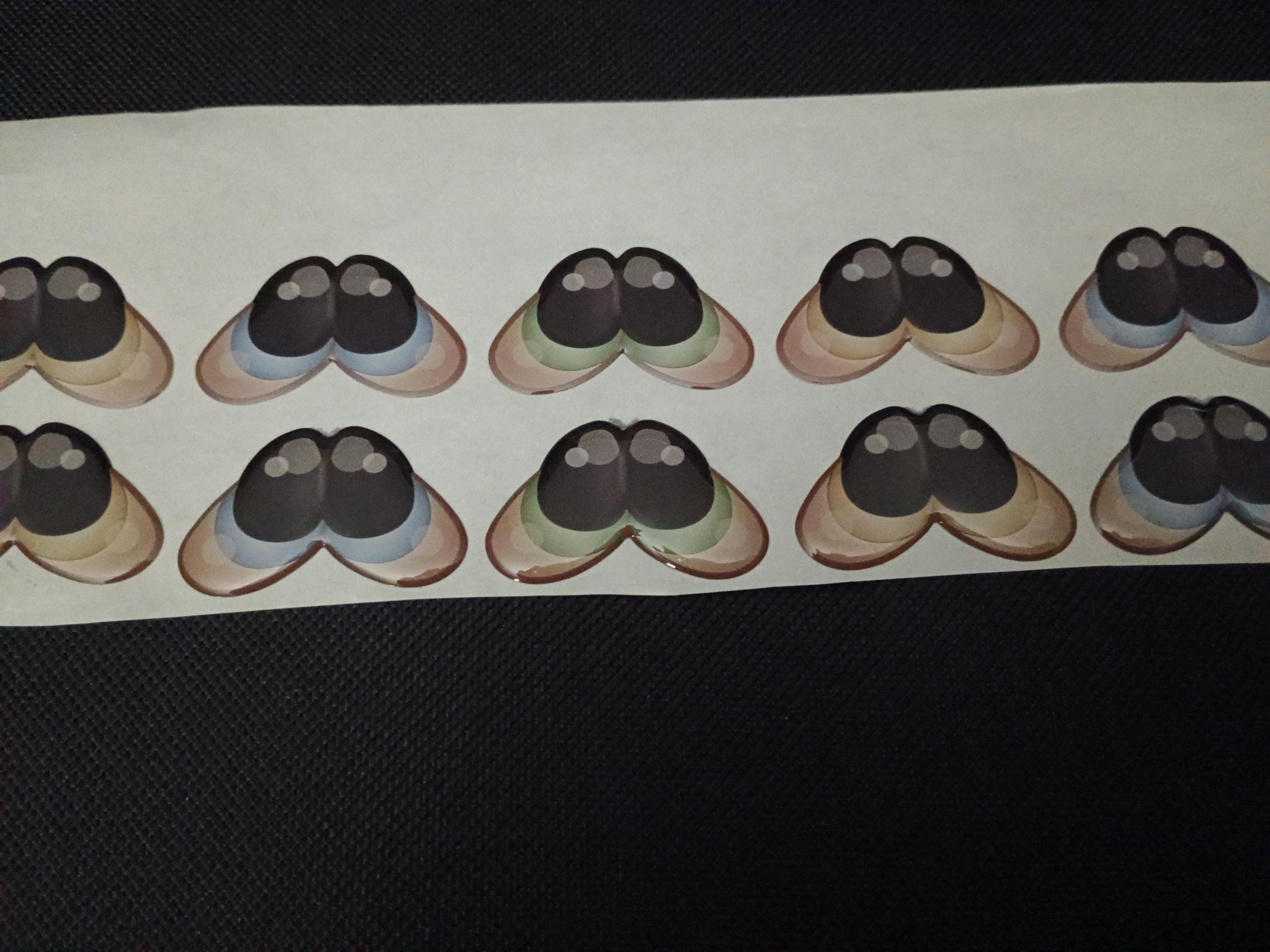 RBC#13 / ORIGINAL DESIGN/primitive country style / Resin eyes for clay / Ribbon Branch Crafts / air dry foam clay / porcelain clay / doll ey