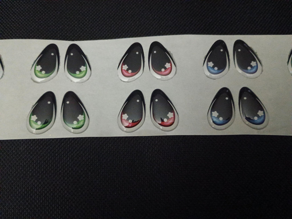 RBC#4 / ORIGINAL DESIGN / Resin eyes for clay / Ribbon Branch Crafts / air dry foam clay / porcelain clay / doll eyes