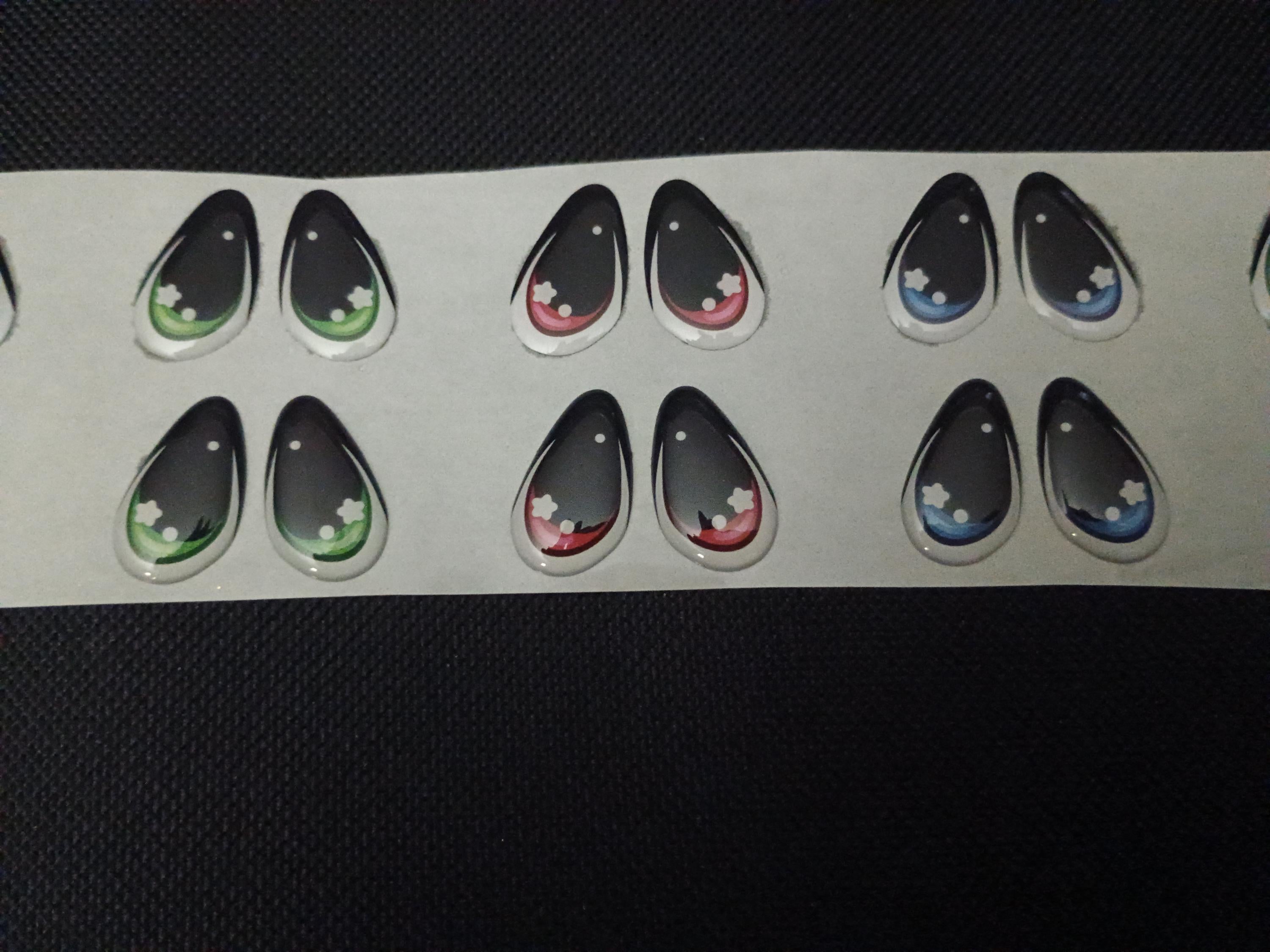 RBC#4 / ORIGINAL DESIGN / Resin eyes for clay / Ribbon Branch Crafts / air dry foam clay / porcelain clay / doll eyes