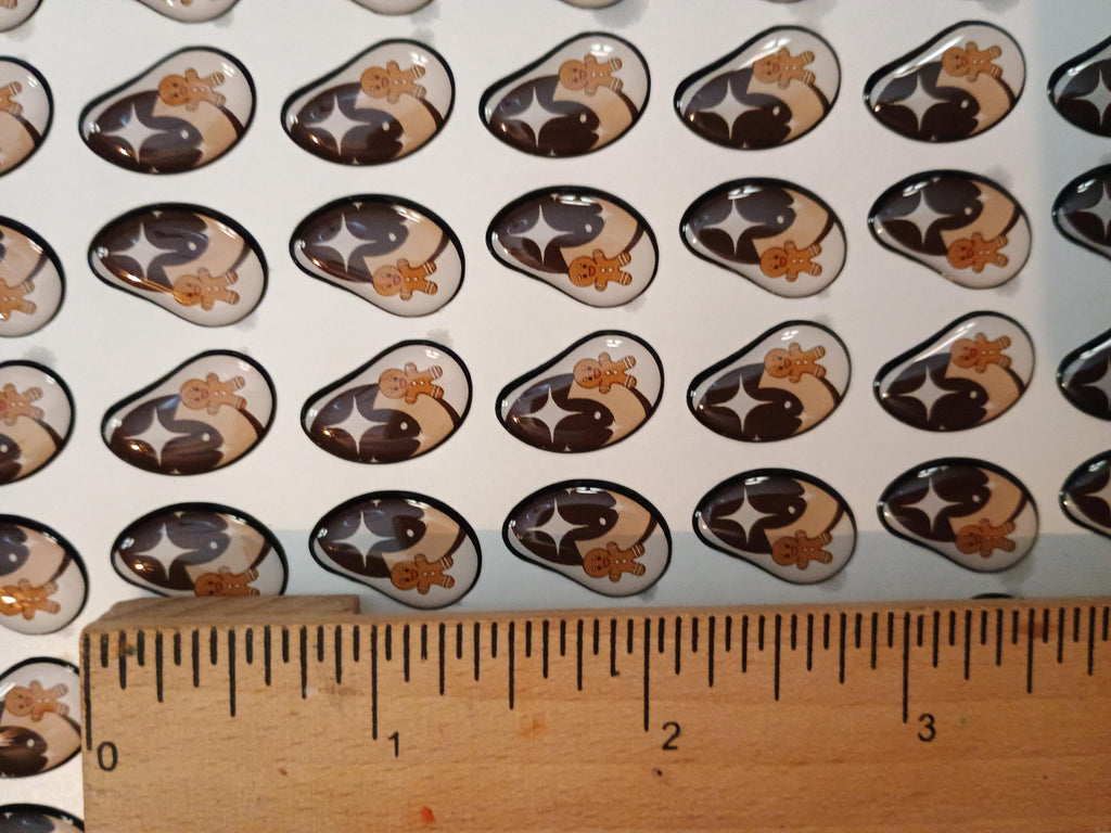 HOLIDAY #1 / ORIGINAL DESIGN / Resin eyes for clay / Ribbon Branch Crafts / air dry foam clay / porcelain clay / doll eyes