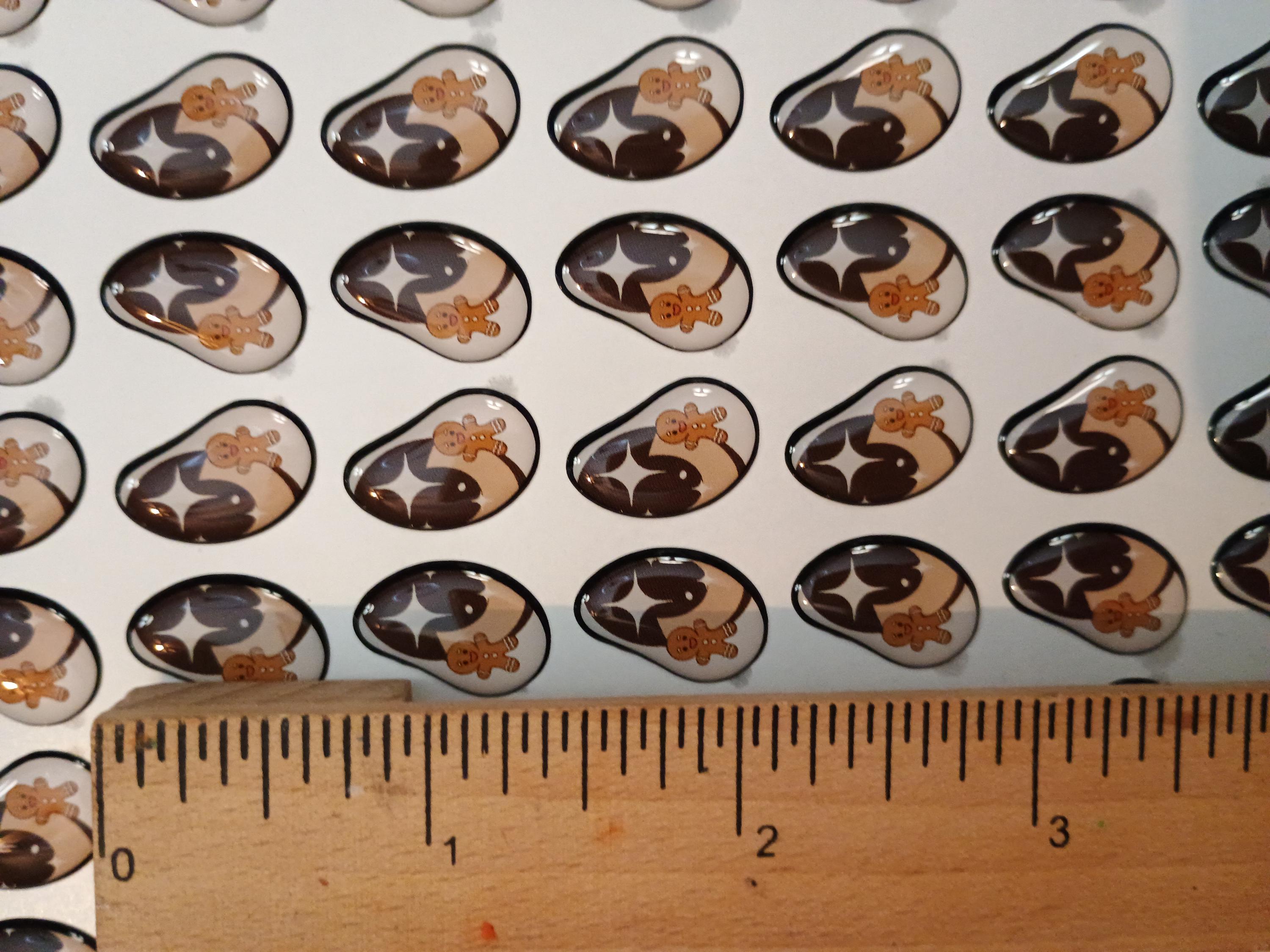 HOLIDAY #1 / ORIGINAL DESIGN / Resin eyes for clay / Ribbon Branch Crafts / air dry foam clay / porcelain clay / doll eyes