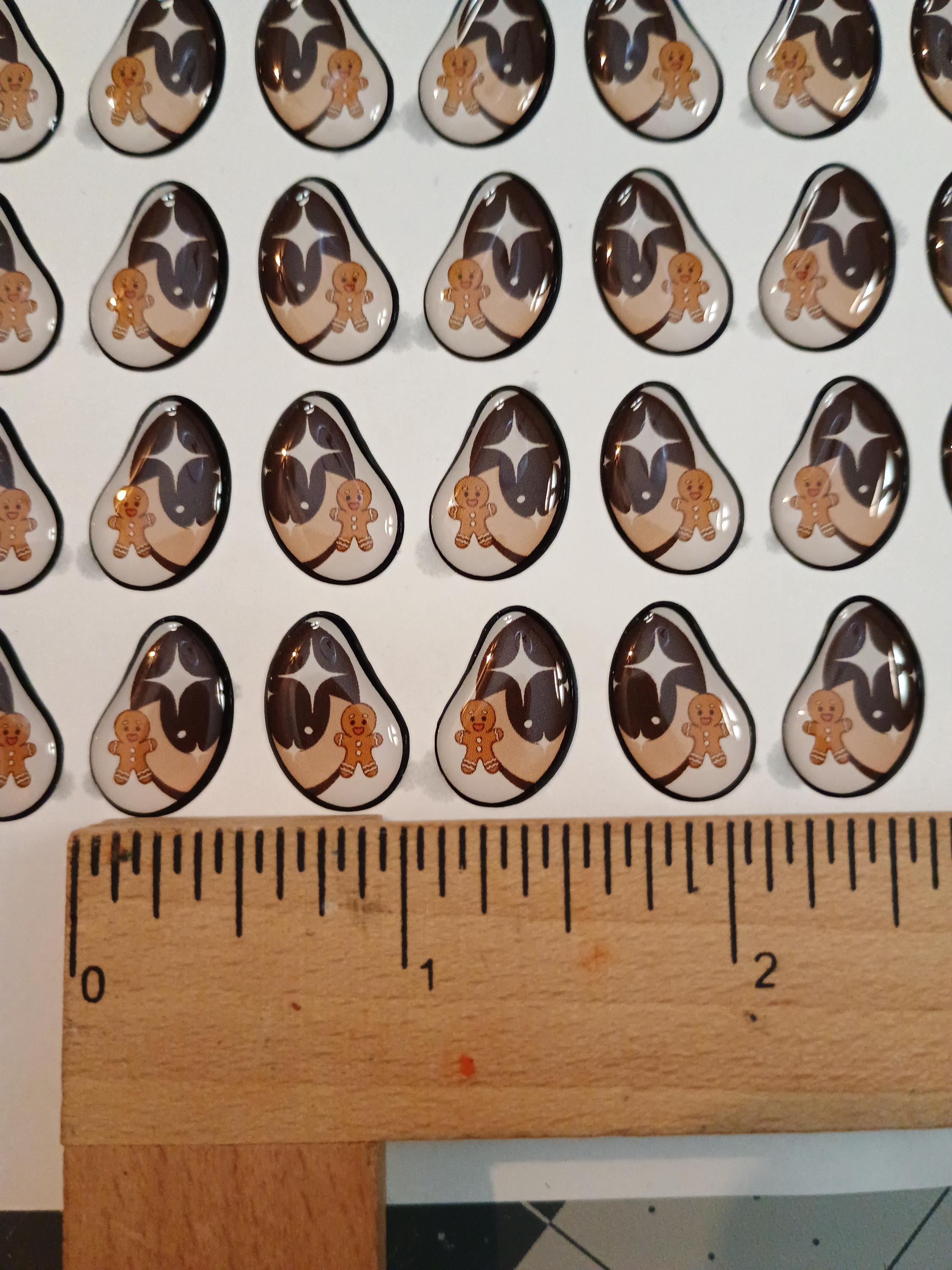 HOLIDAY #1 / ORIGINAL DESIGN / Resin eyes for clay / Ribbon Branch Crafts / air dry foam clay / porcelain clay / doll eyes