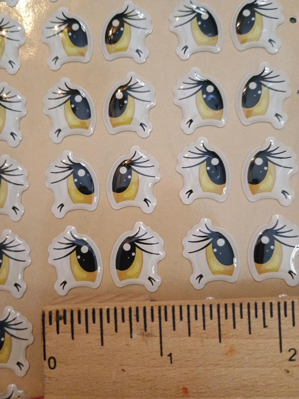 RBC#8 / MEDIUM  / Resin eyes for clay / Ribbon Branch Crafts / air dry foam clay / porcelain clay / doll eyes