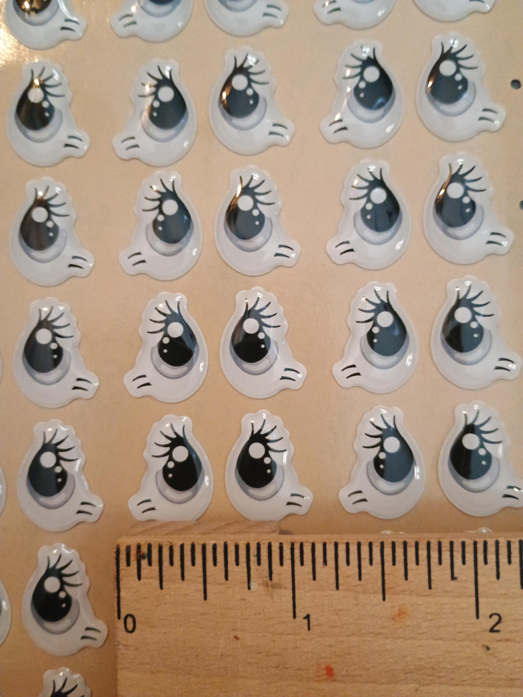 RBC#9 / ORIGINAL DESIGN / Resin eyes for clay / Ribbon Branch Crafts / air dry foam clay / porcelain clay / doll eyes
