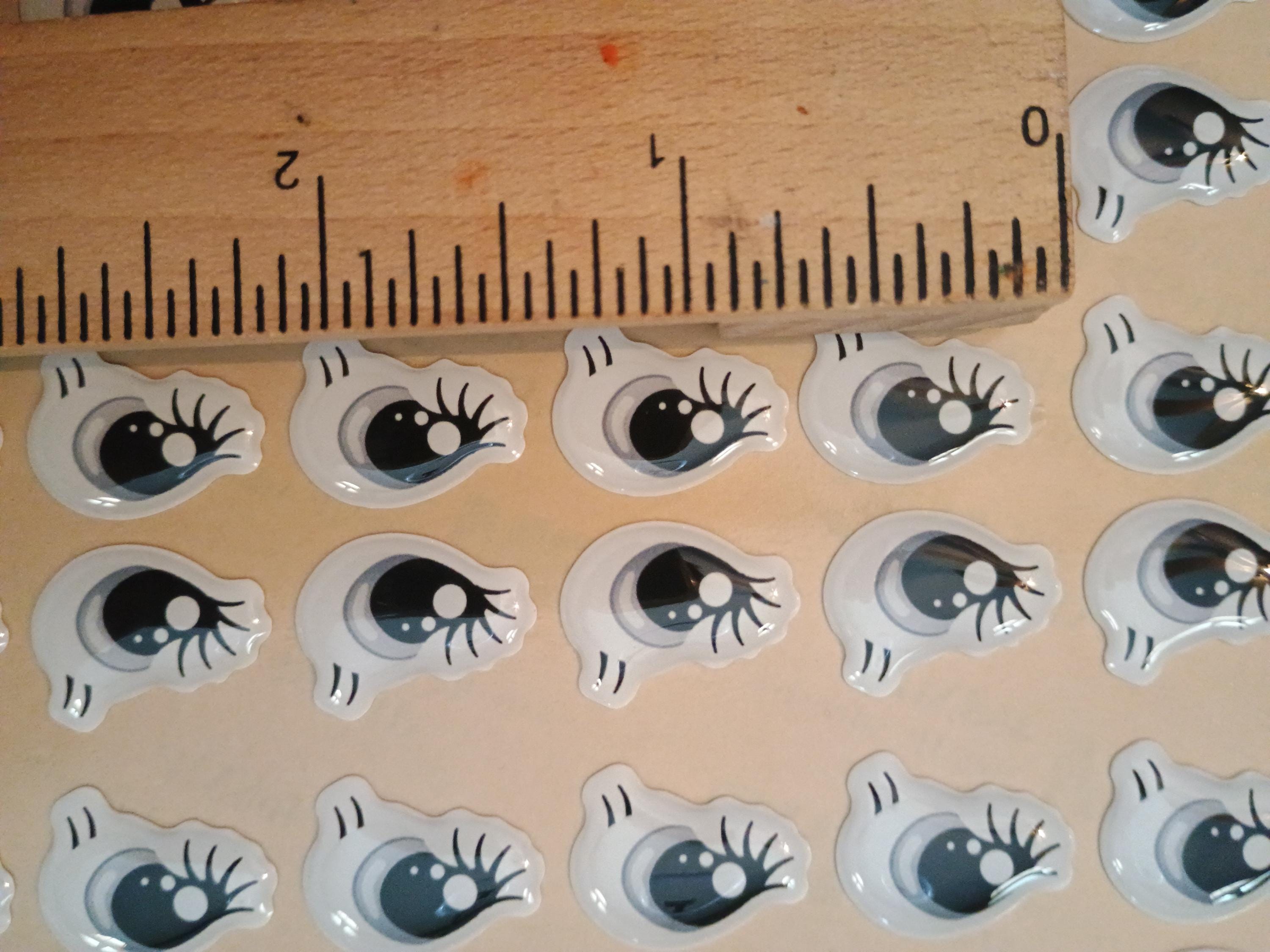 RBC#9 / ORIGINAL DESIGN / Resin eyes for clay / Ribbon Branch Crafts / air dry foam clay / porcelain clay / doll eyes