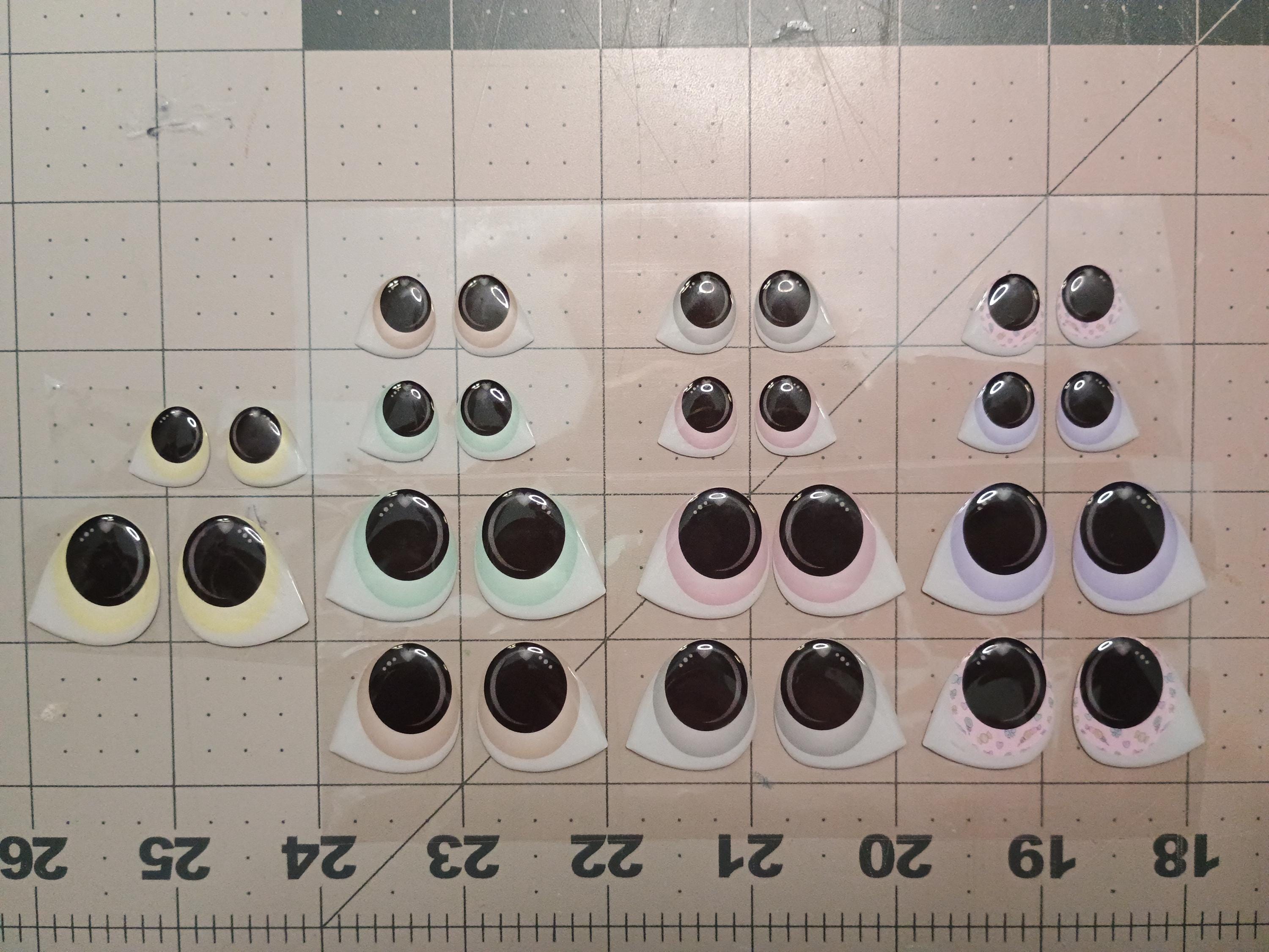 RBC#17 / ORIGINAL DESIGN / Resin eyes for clay / Ribbon Branch Crafts / air dry foam clay / porcelain clay / doll eyes