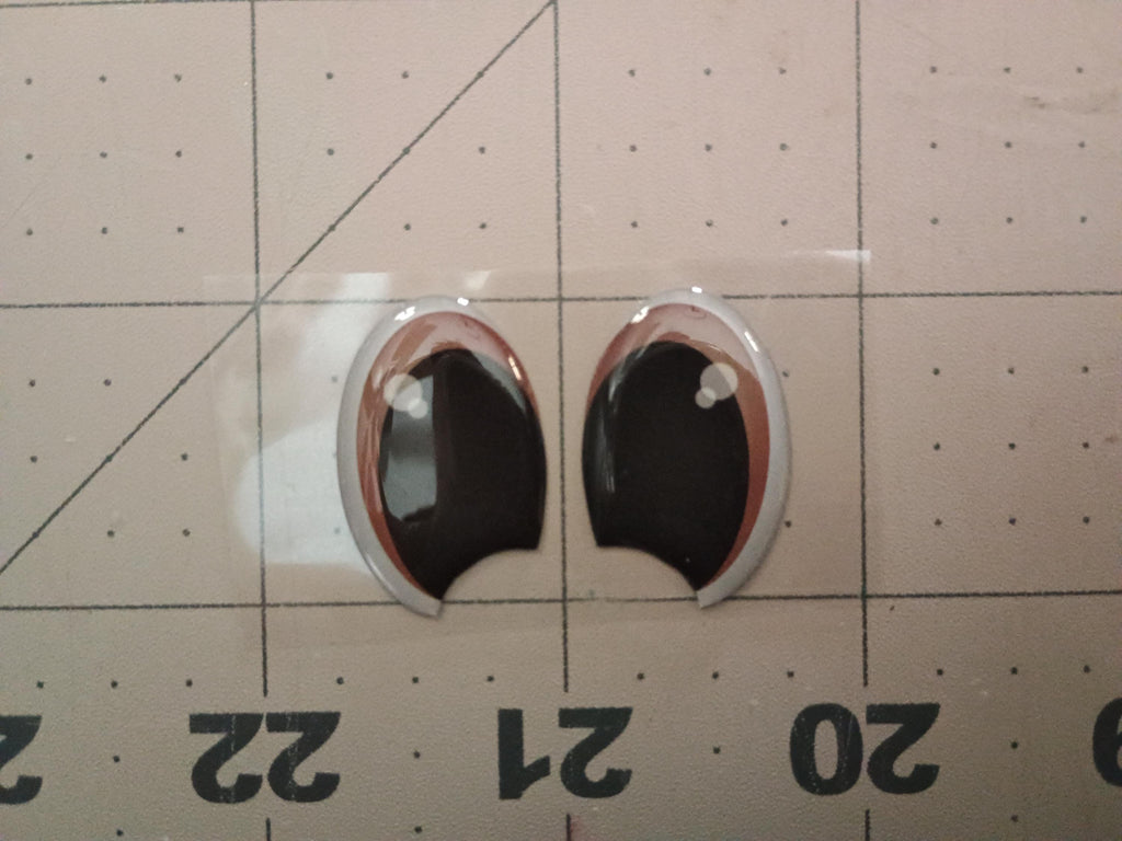 RBC#22 / ORIGINAL DESIGN / Resin eyes for clay / Ribbon Branch Crafts / air dry foam clay / porcelain clay / doll eyes /felt eyes