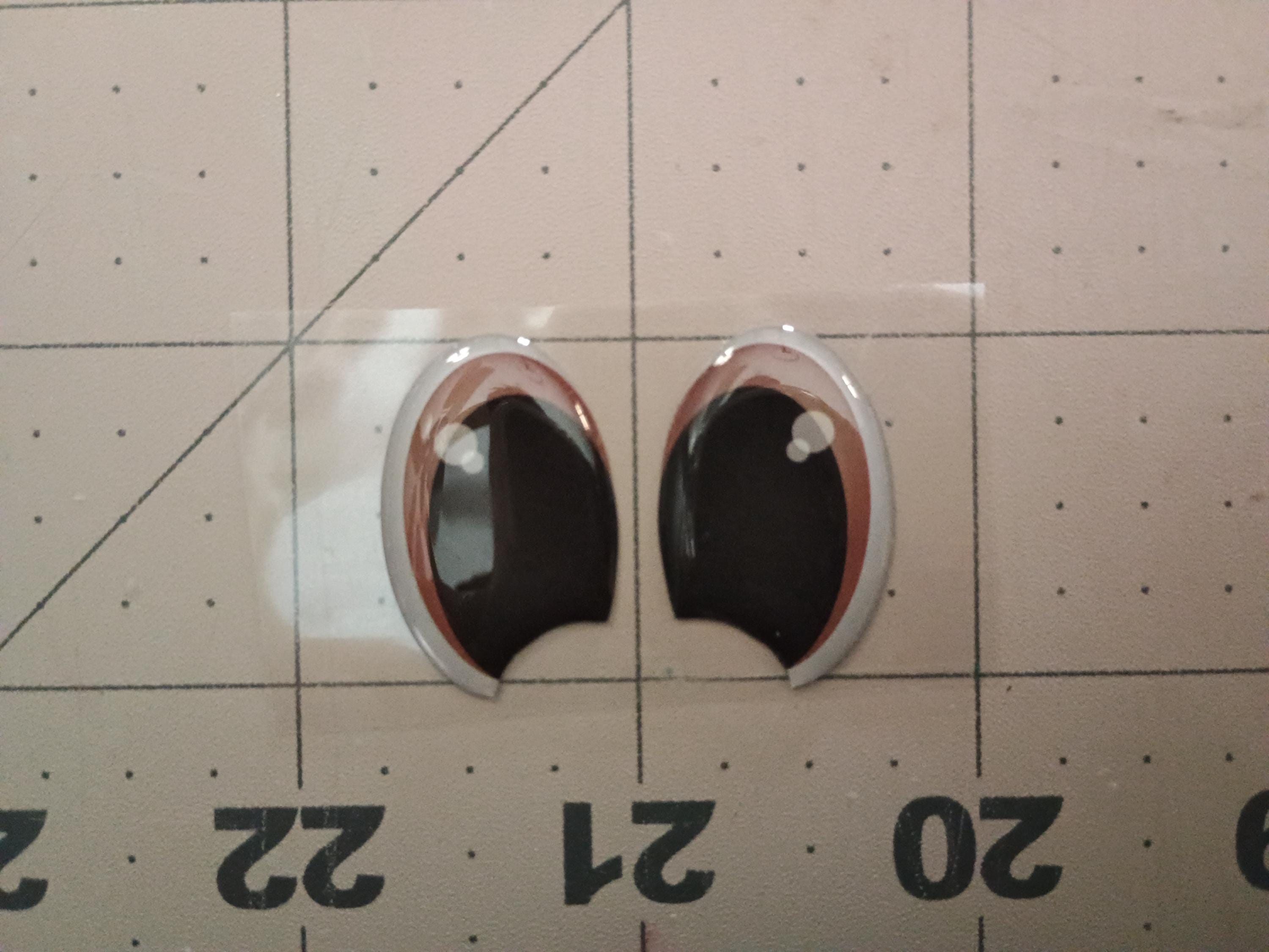 RBC#22 / ORIGINAL DESIGN / Resin eyes for clay / Ribbon Branch Crafts / air dry foam clay / porcelain clay / doll eyes /felt eyes