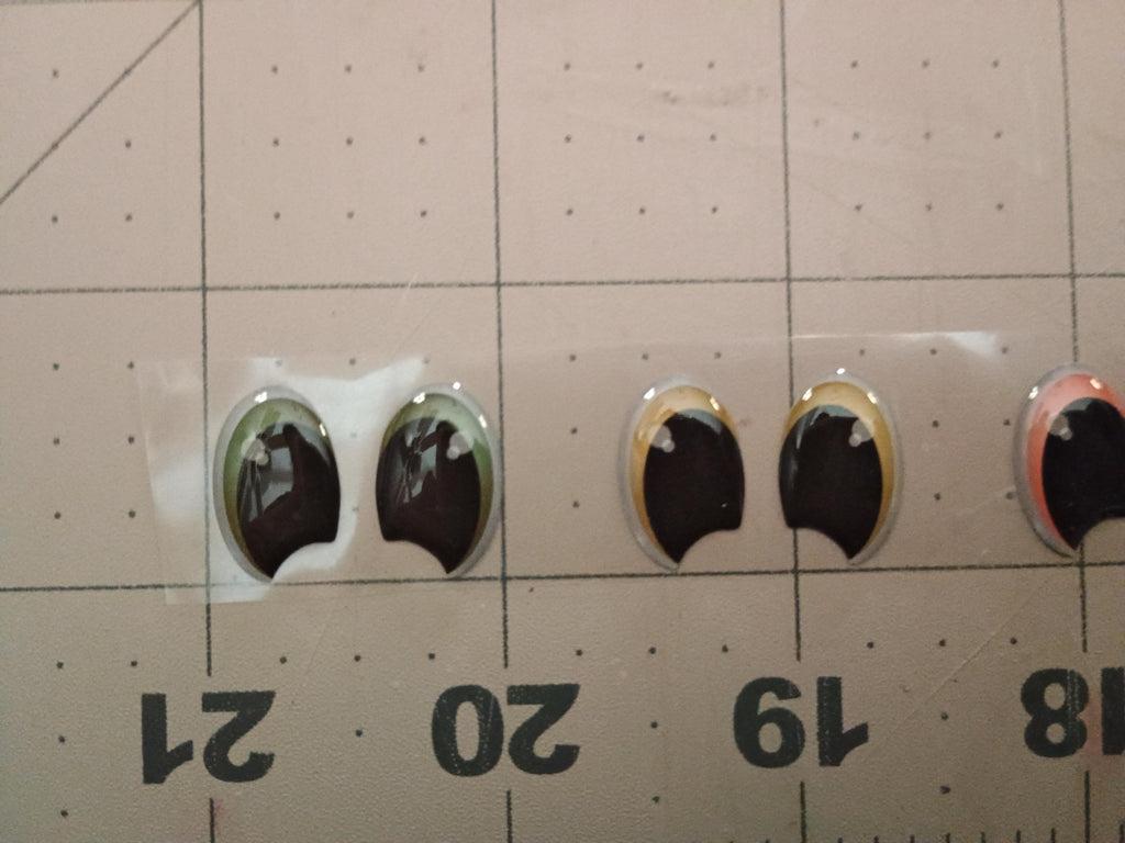 RBC#22 / ORIGINAL DESIGN / Resin eyes for clay / Ribbon Branch Crafts / air dry foam clay / porcelain clay / doll eyes /felt eyes