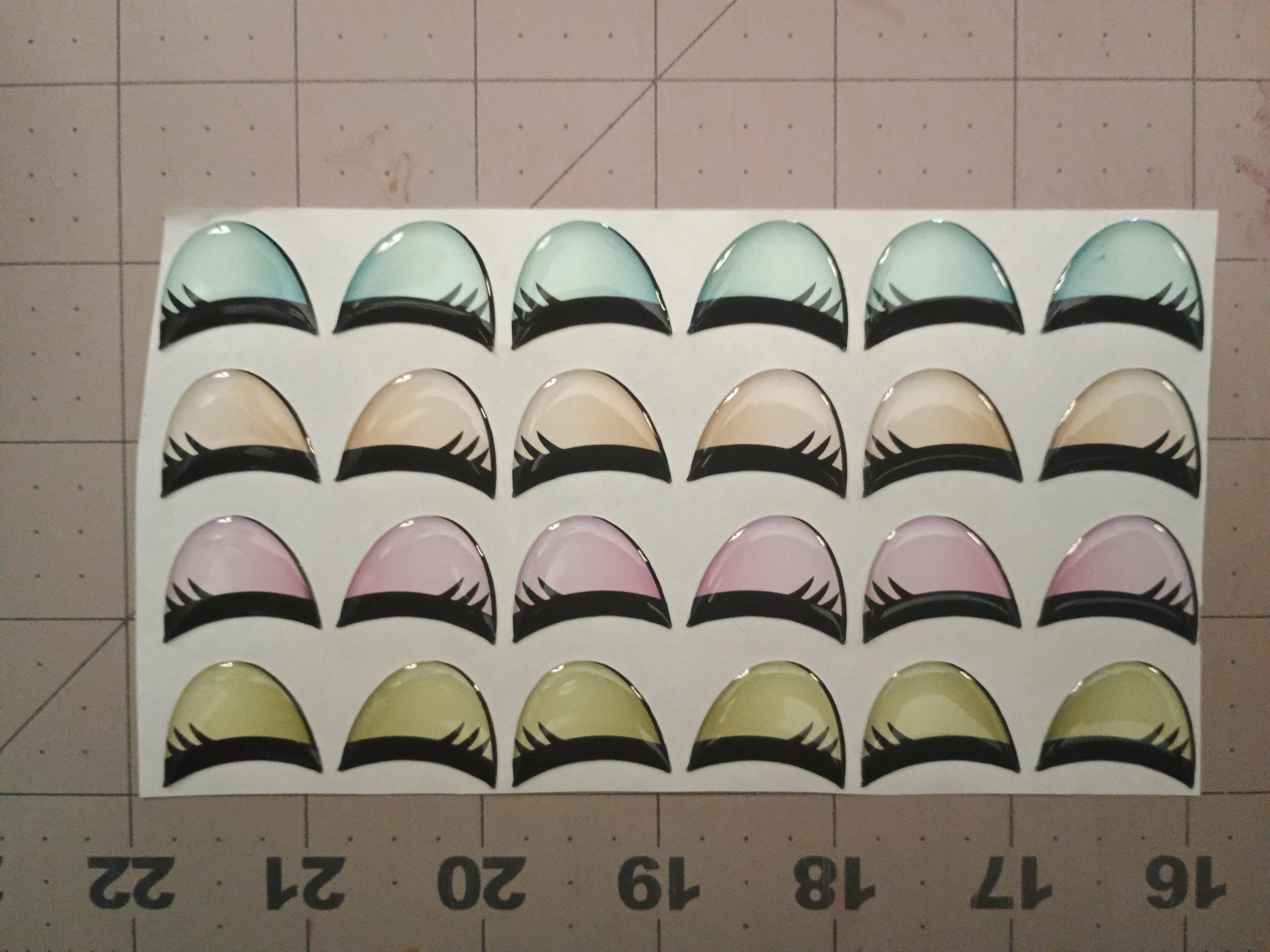 RBC#24 / Resin eyes for clay / Ribbon Branch Crafts / air dry foam clay / porcelain clay / doll eyes /felt eyes