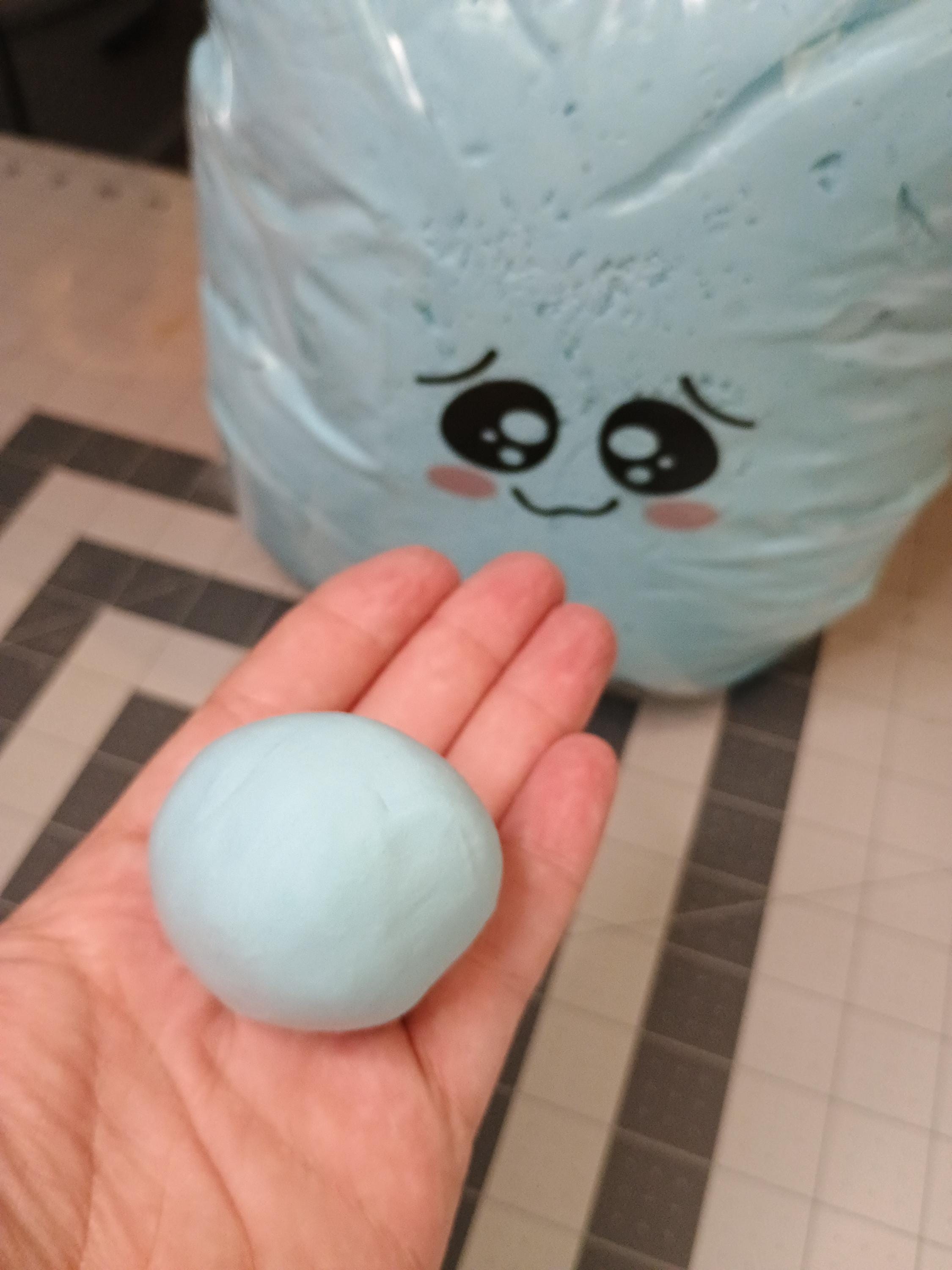 FIRM 500grams (1.1 lbs) BABY BLUE air dry foam clay / Ribbon Branch Crafts