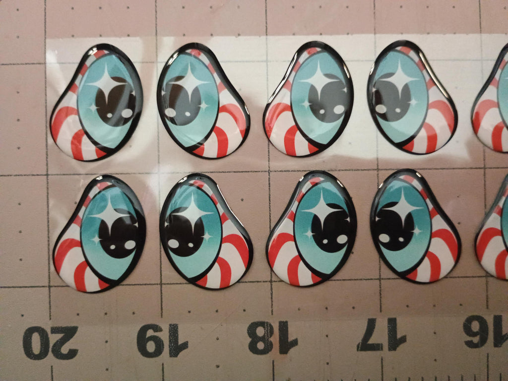 HOLIDAY #3 / ORIGINAL DESIGN/ Resin eyes for clay / Ribbon Branch Crafts / air dry foam clay / porcelain clay / doll eyes
