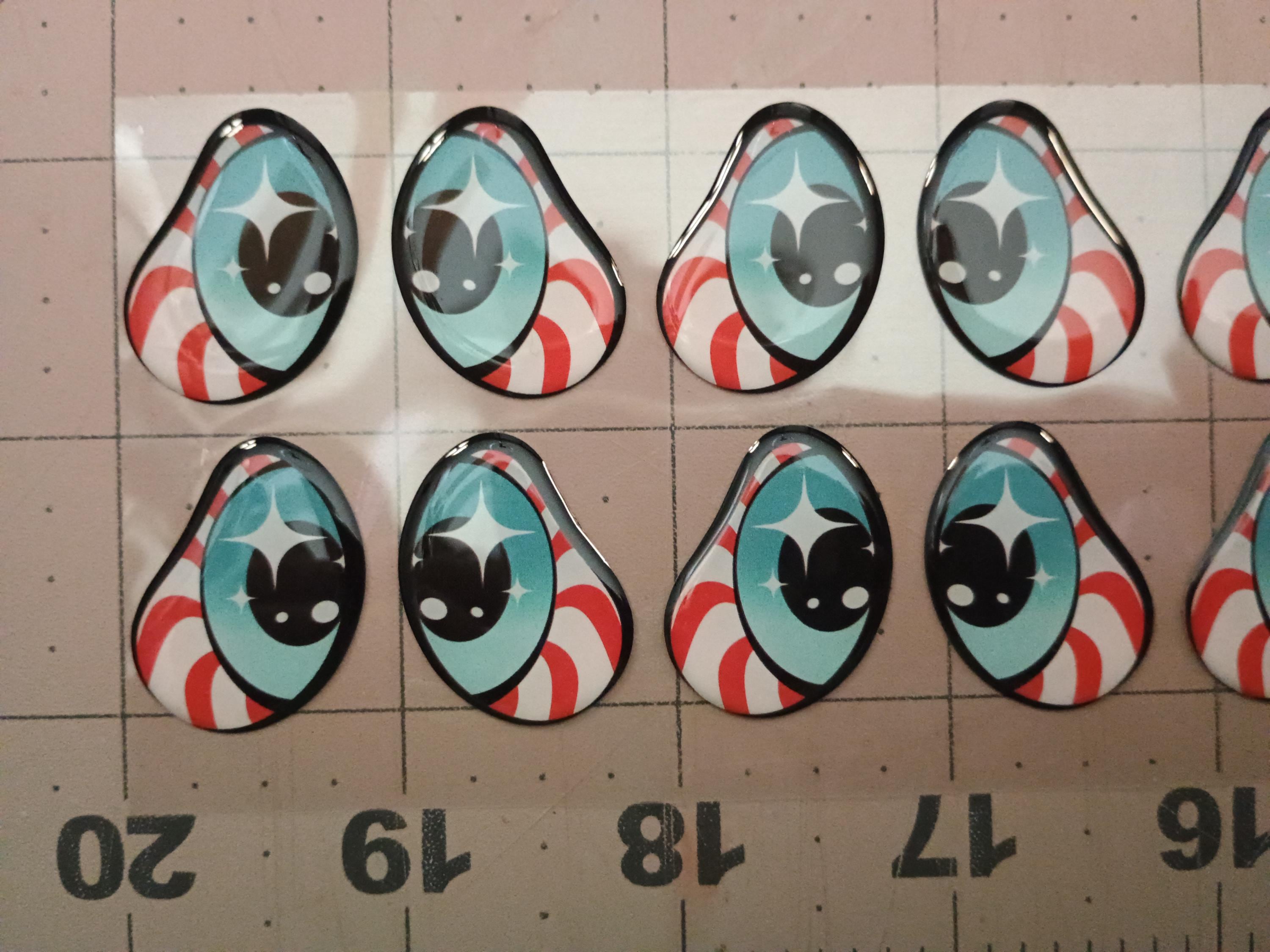 HOLIDAY #3 / ORIGINAL DESIGN/ Resin eyes for clay / Ribbon Branch Crafts / air dry foam clay / porcelain clay / doll eyes