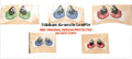 RBC#3 / ORIGINAL DESIGN / Resin eyes for clay / Ribbon Branch Crafts / air dry foam clay / porcelain clay / paper / felt /doll eyes
