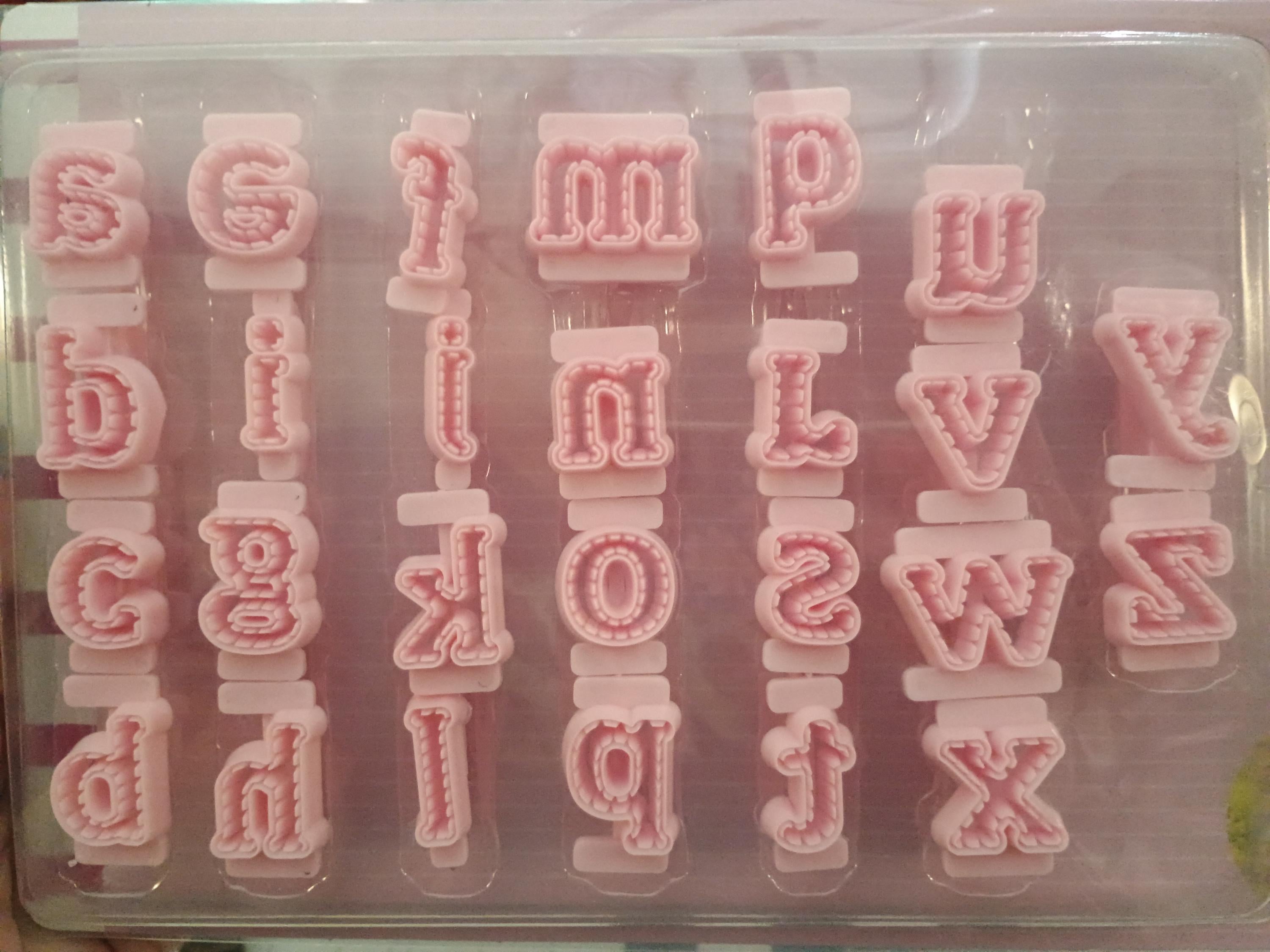 26 pc Alphabet stamps/ letter impression / lowercase letter cutters/ Ribbon Branch Crafts