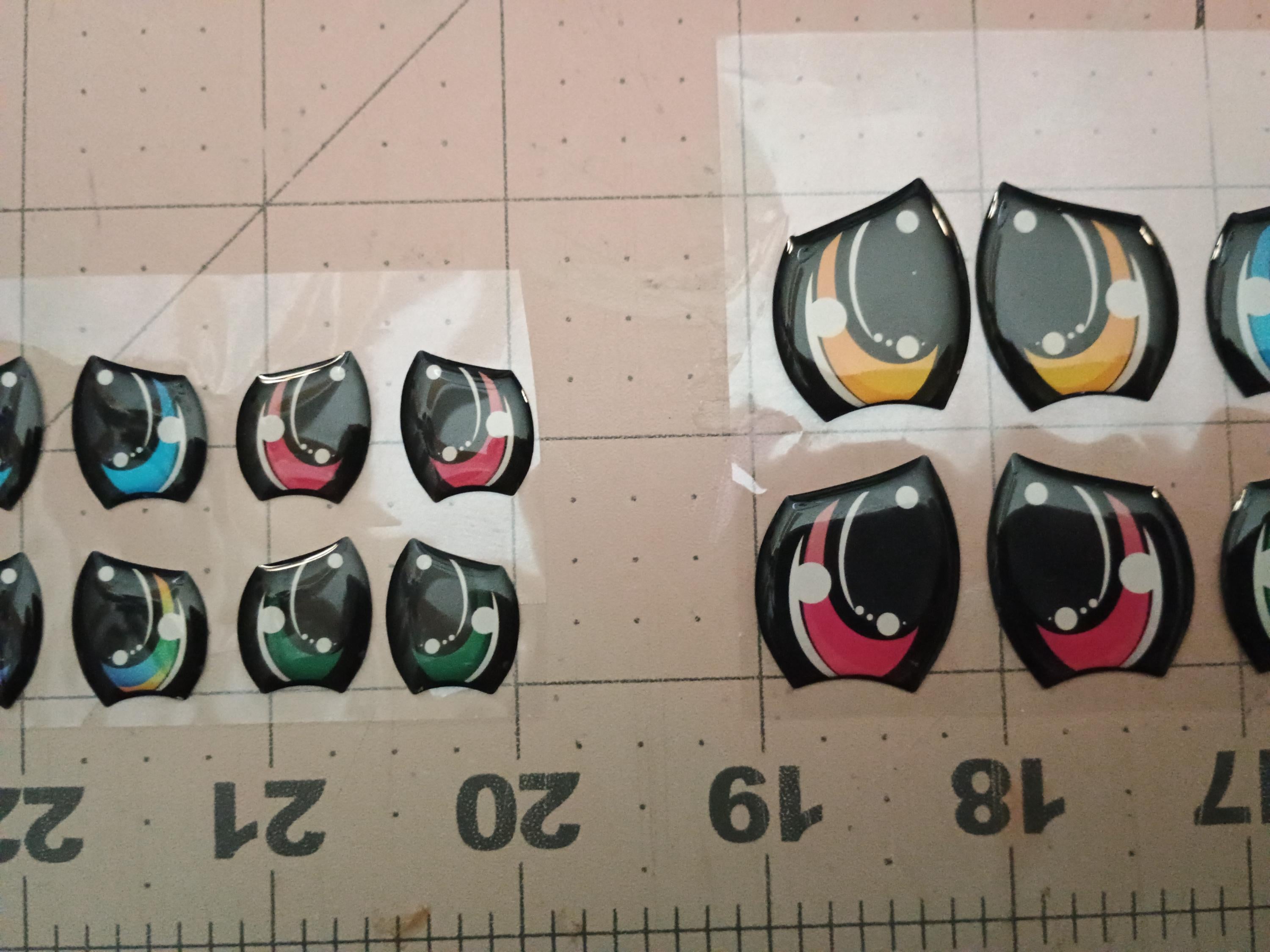 RBC#28 / ORIGINAL DESIGN / Resin eyes for clay / Ribbon Branch Crafts / air dry foam clay / porcelain clay / doll eyes / felt eyes