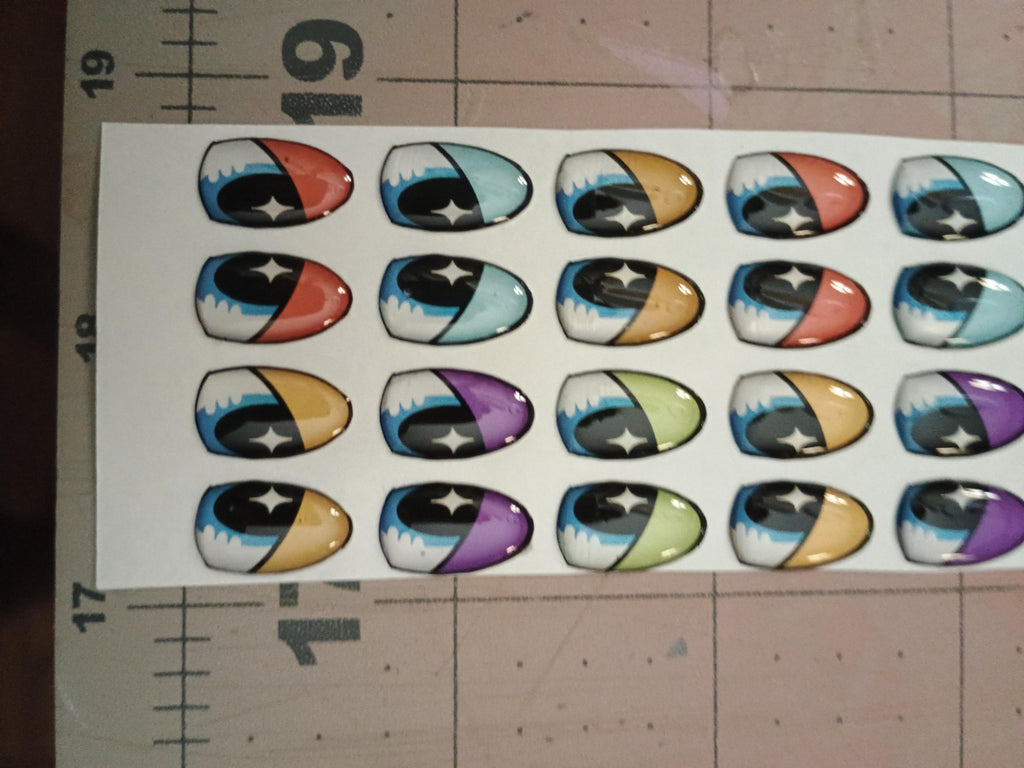 RBC#26 / ORIGINAL DESIGN / Resin eyes for clay / Ribbon Branch Crafts / air dry foam clay / porcelain clay / doll eyes / felt