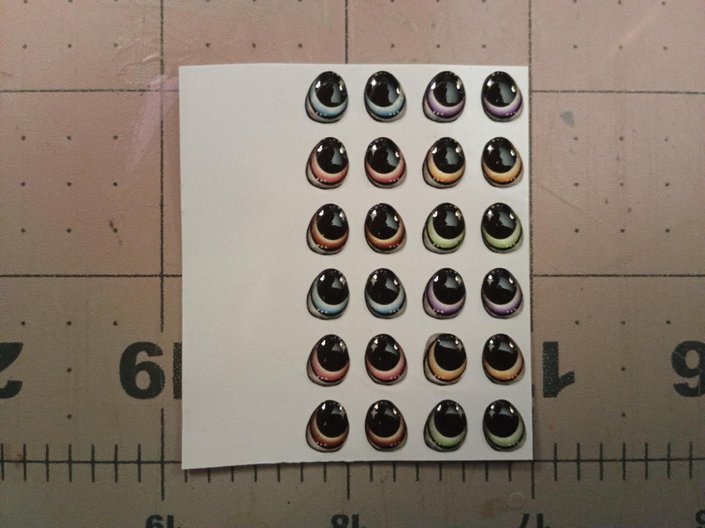 RBC#27 / ORIGINAL DESIGN / Resin eyes for clay / Ribbon Branch Crafts / air dry foam clay / porcelain clay / doll eyes / felt