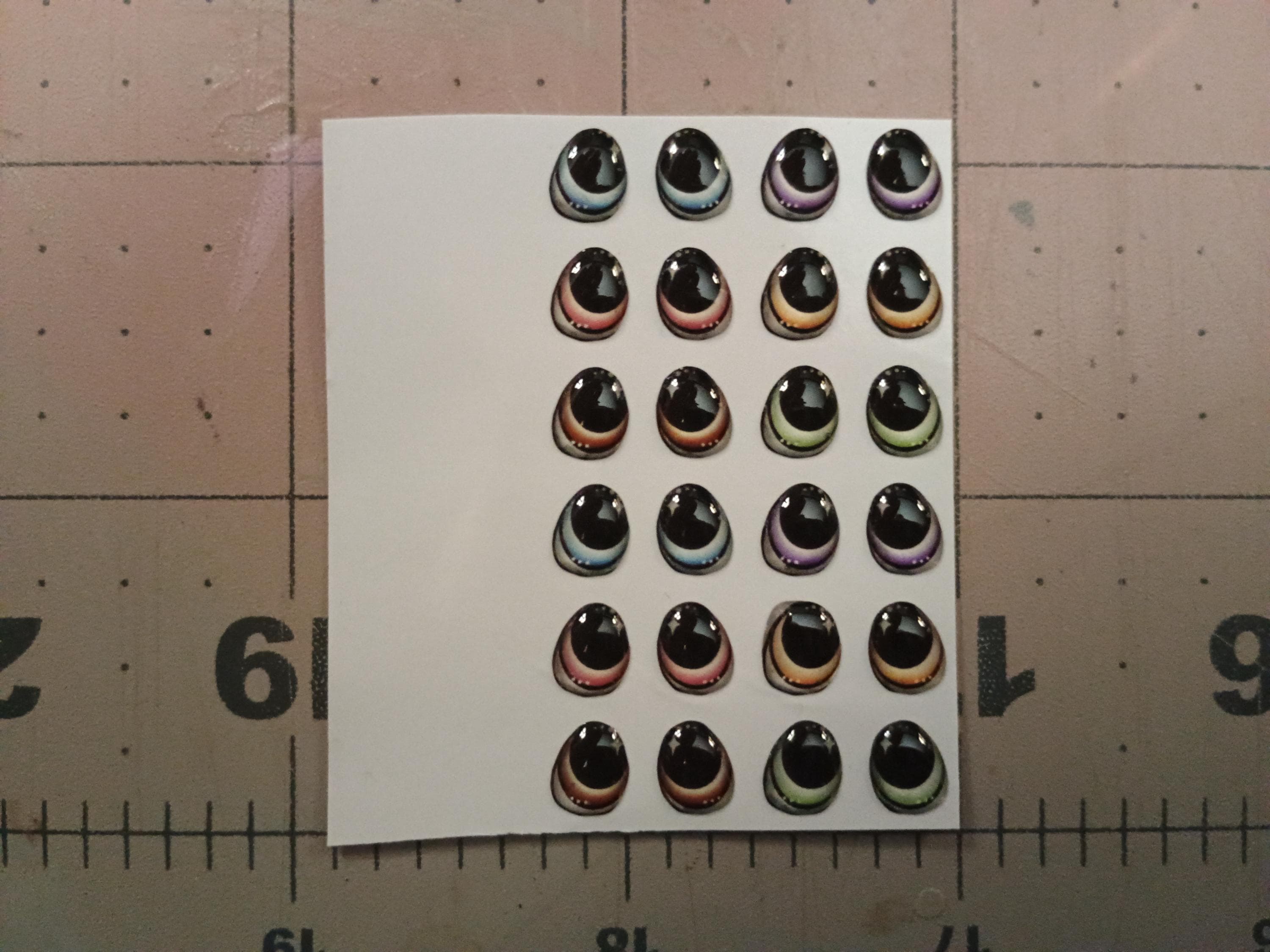 RBC#27 / ORIGINAL DESIGN / Resin eyes for clay / Ribbon Branch Crafts / air dry foam clay / porcelain clay / doll eyes / felt
