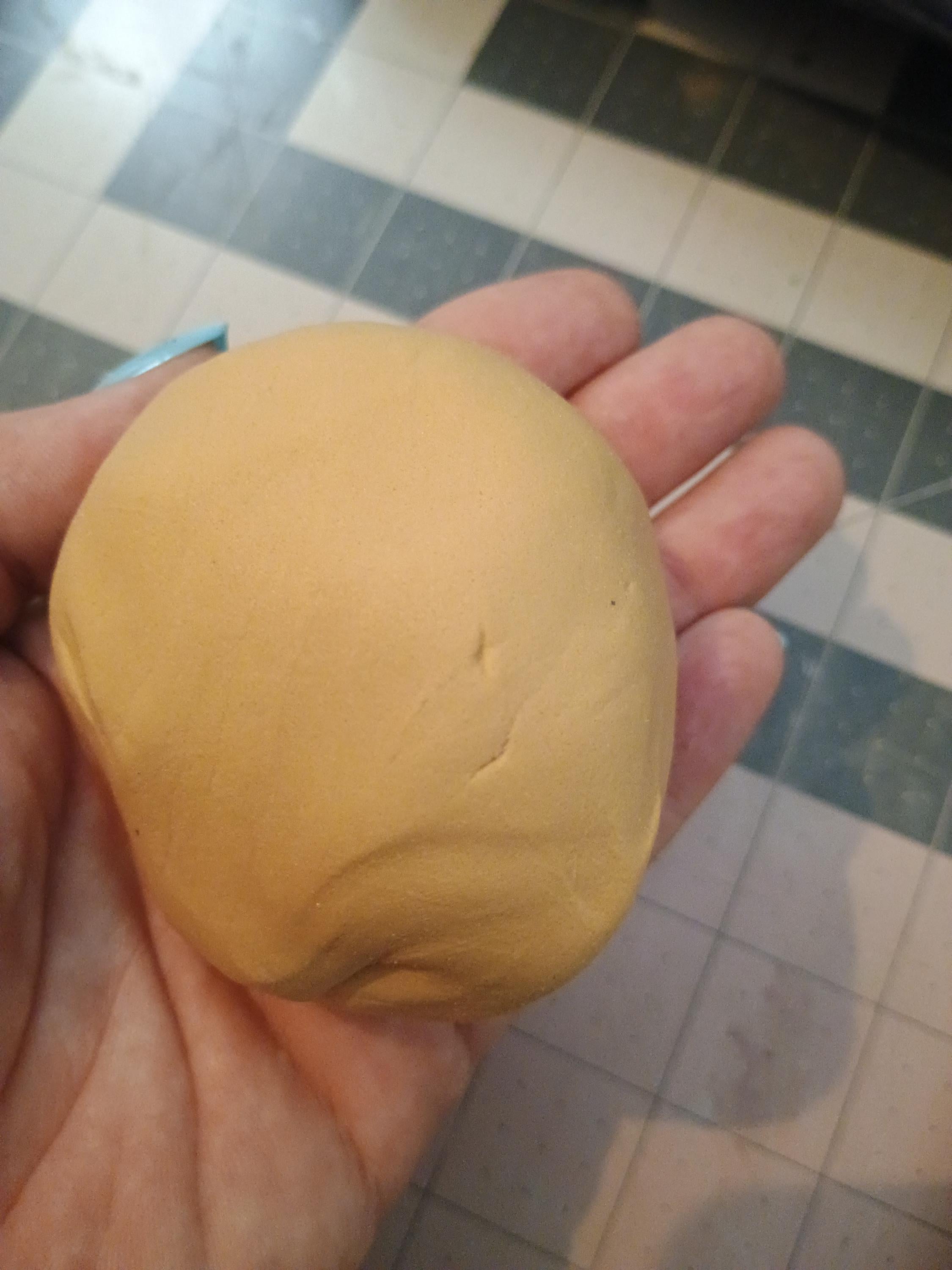 FIRM 1000g (2.2lbs) PEANUT BUTTER air dry foam clay